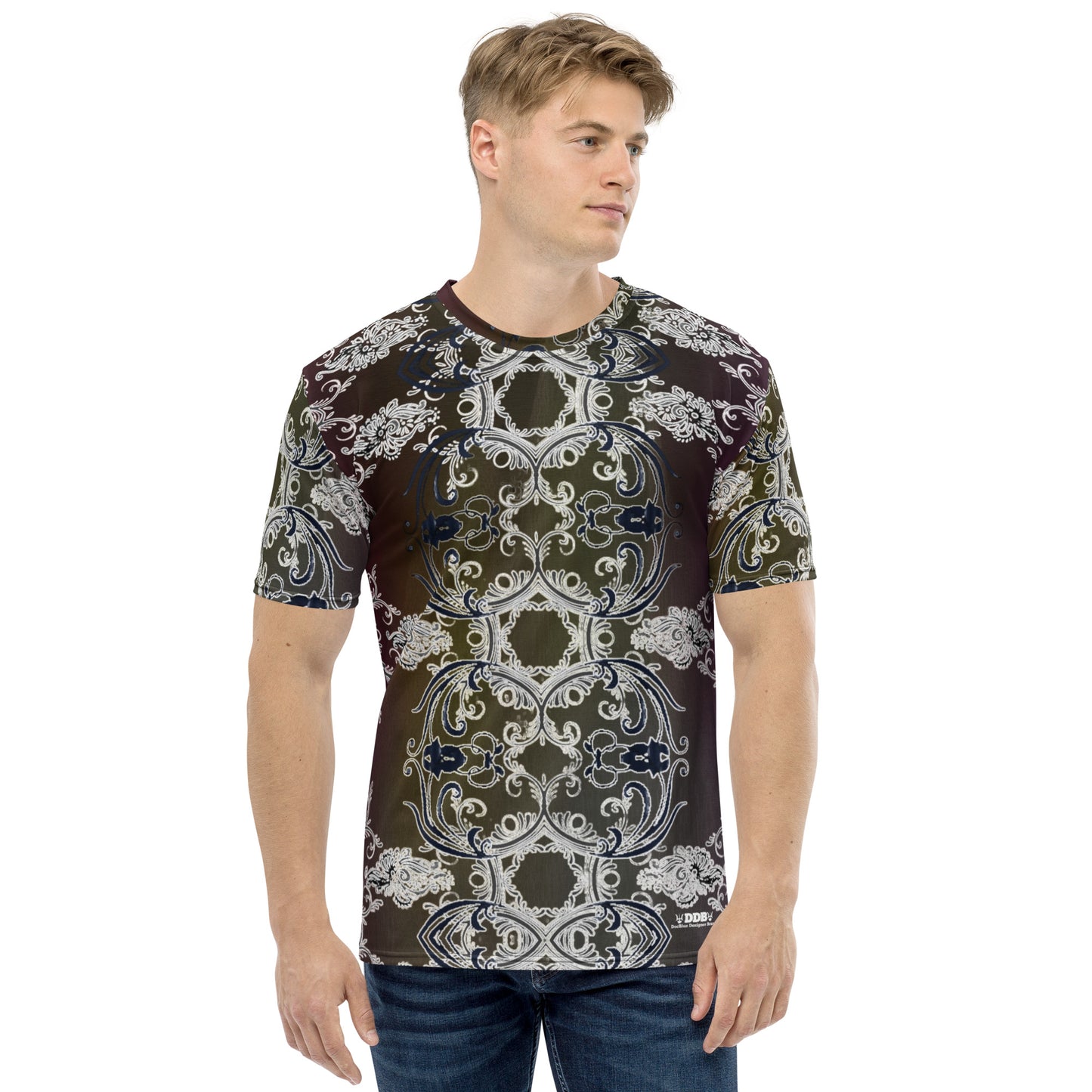 DDB Men's King Pattern Tee 012, by DocBlue Designer Brand