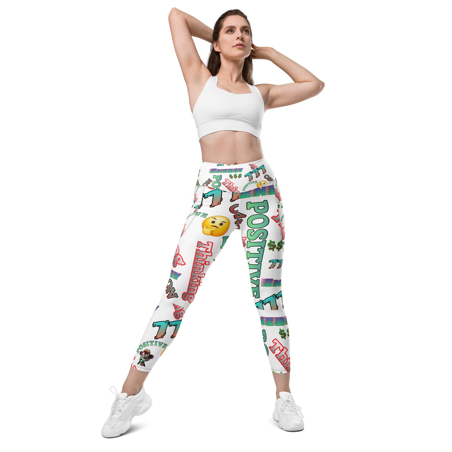 DDB Positive Energy Leggings with pockets 010, by DocBlue Designer