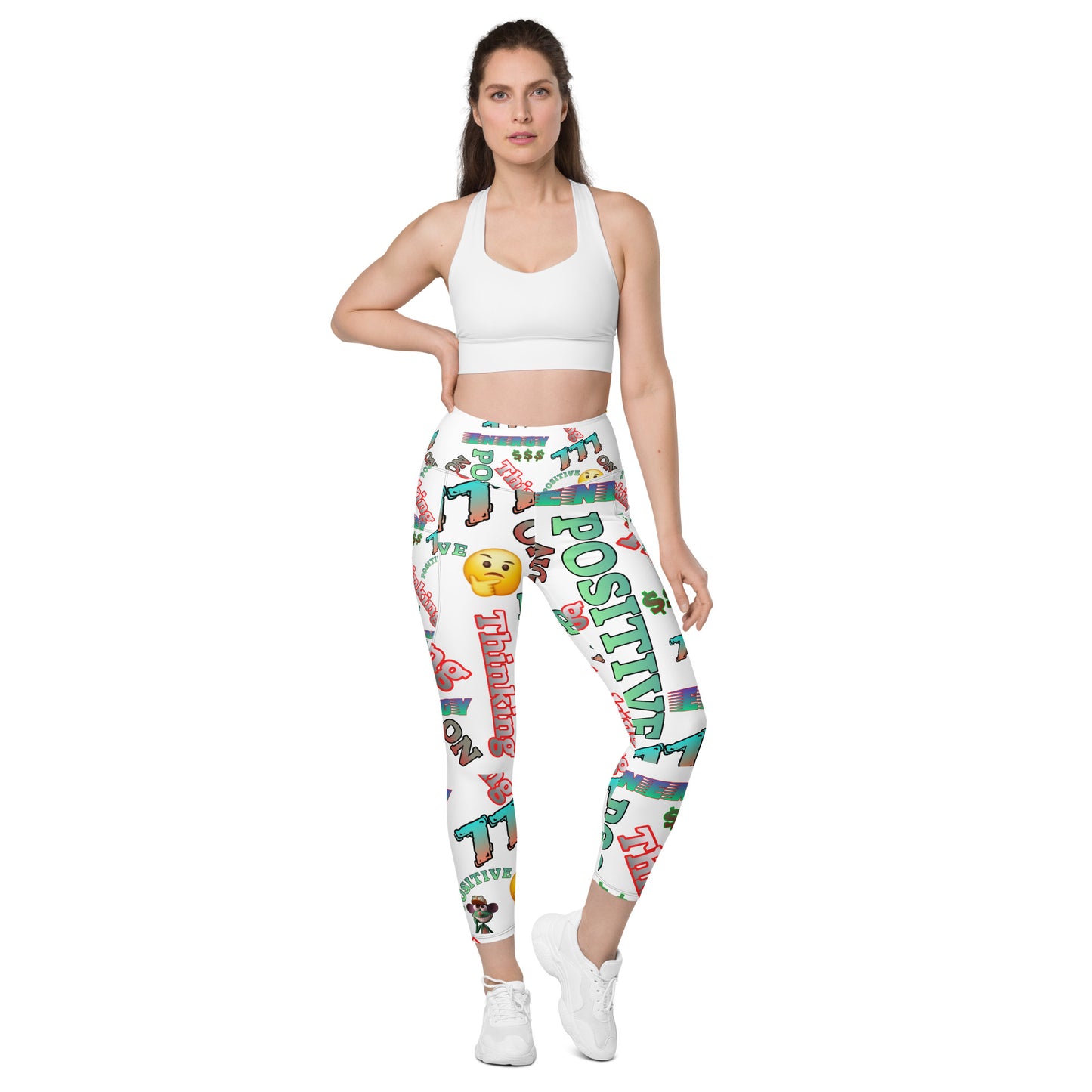 DDB Positive Energy Leggings with pockets 010, by DocBlue Designer