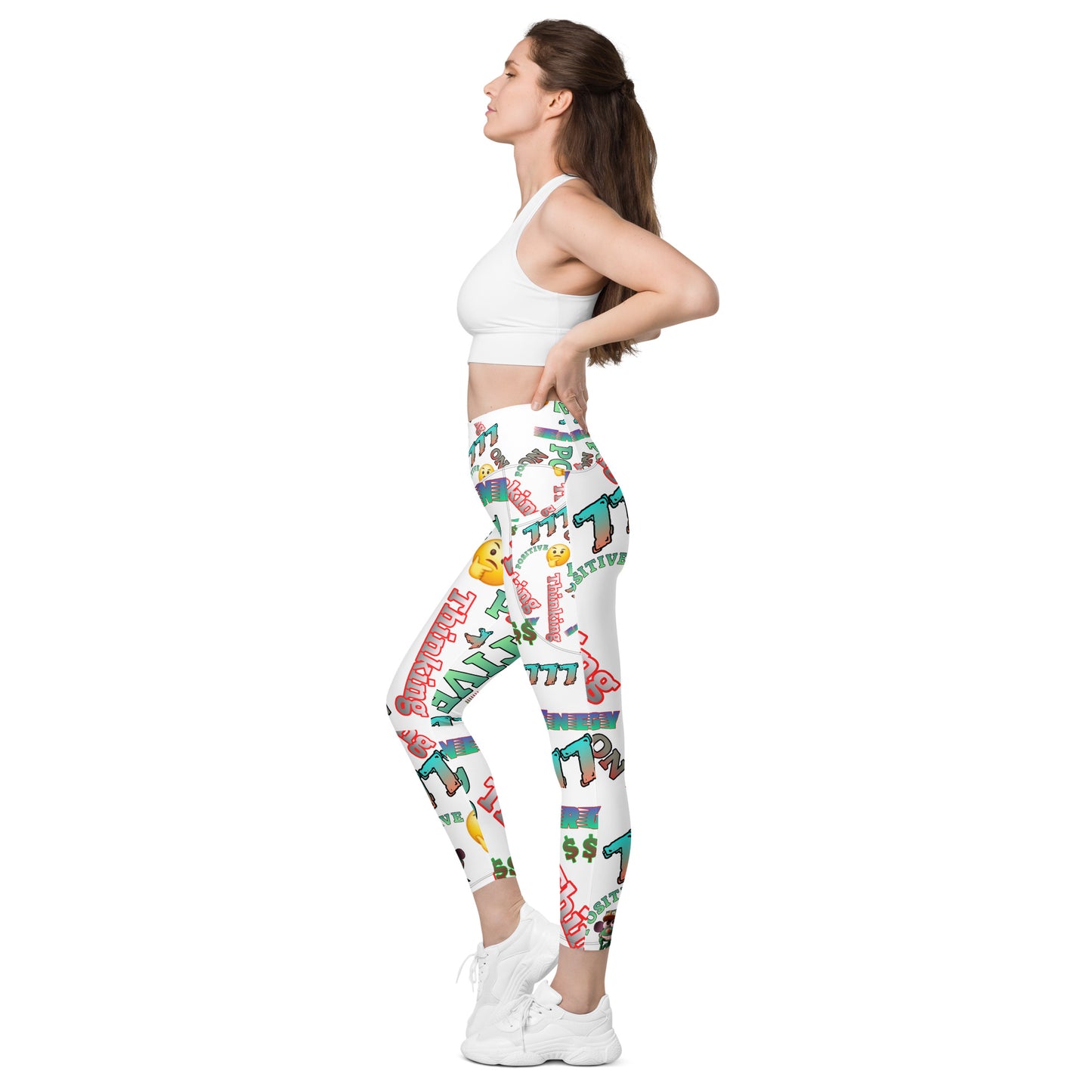 DDB Positive Energy Leggings with pockets 010, by DocBlue Designer