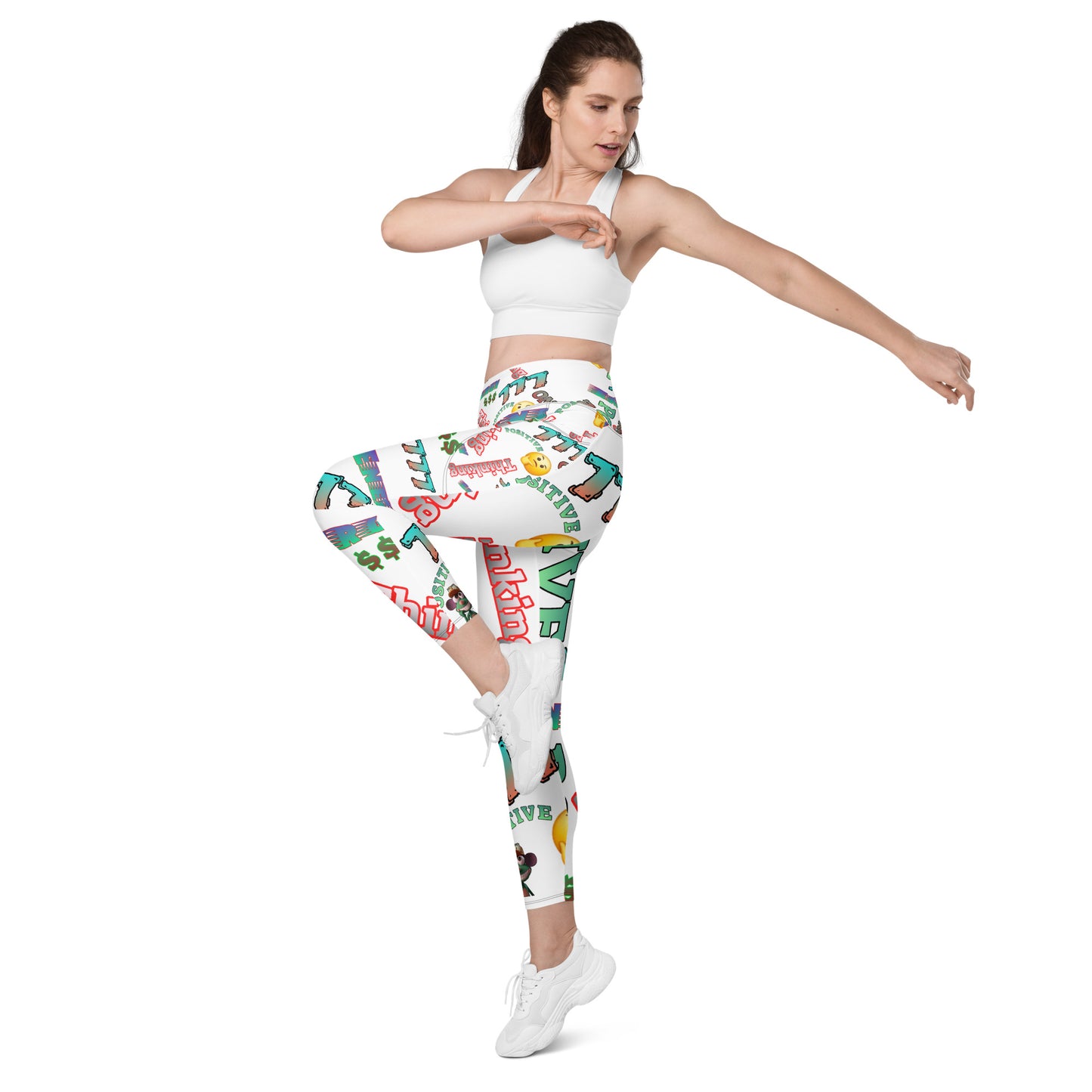 DDB Positive Energy Leggings with pockets 010, by DocBlue Designer