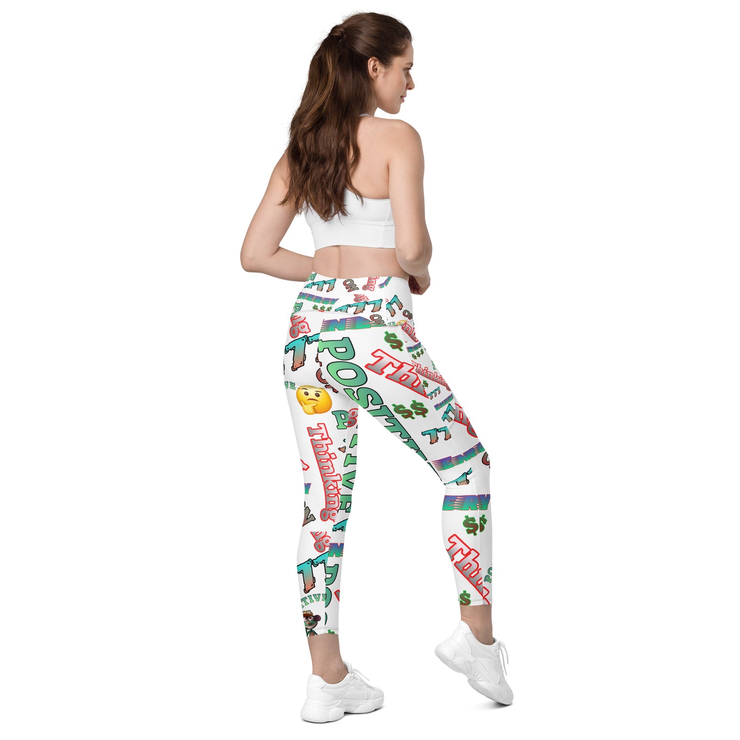 DDB Positive Energy Leggings with pockets 010, by DocBlue Designer