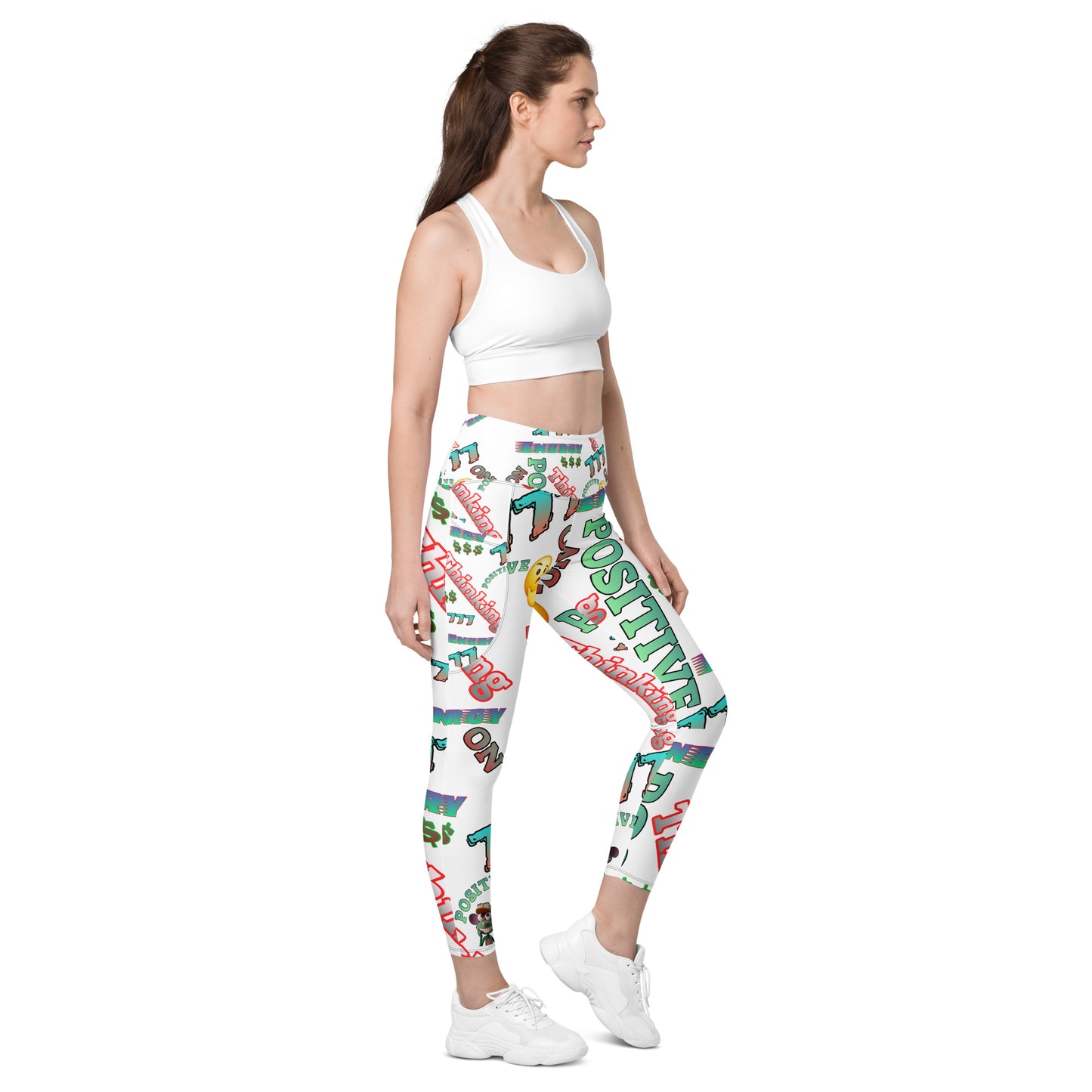 DDB Positive Energy Leggings with pockets 010, by DocBlue Designer