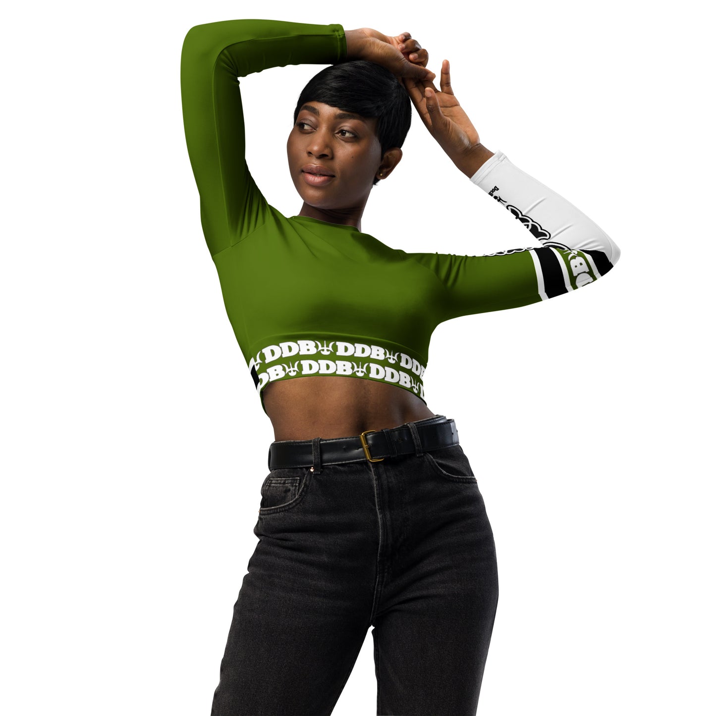 DDB Dominion Long-sleeve Crop Top 012, by DocBlue Designer Brand