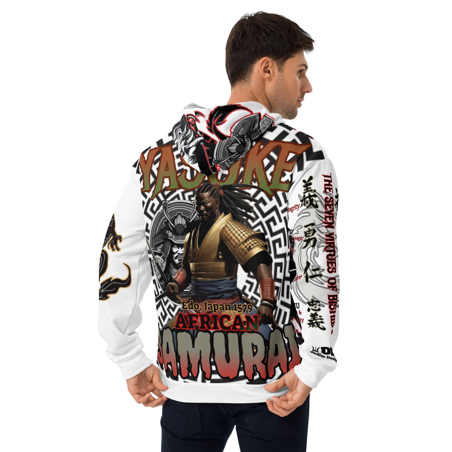 DDB Yasuke Samurai Hoodie 010, by DocBlue Designer Brand