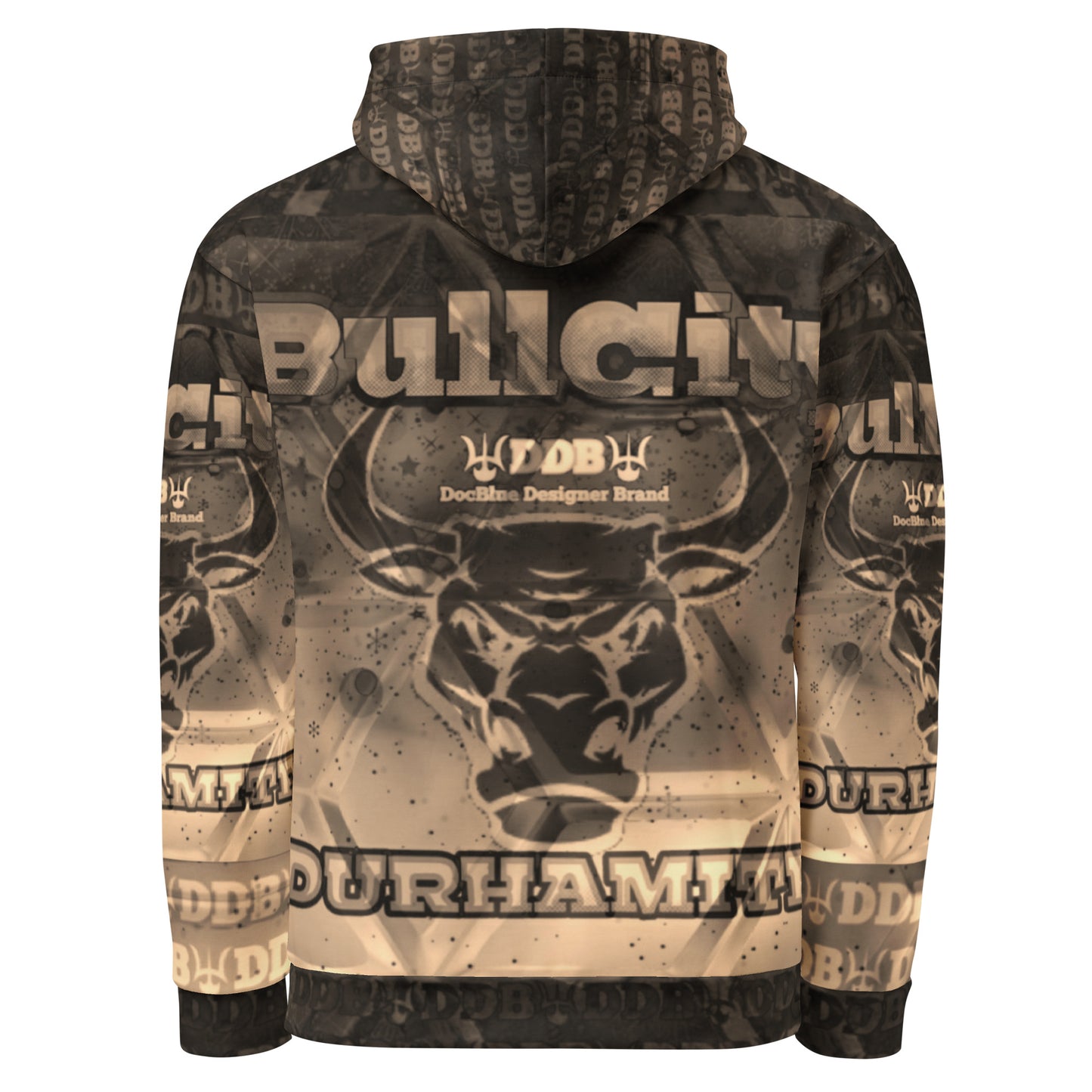 DDB BullCity Durhamite Hoodie 014, by DocBlue Designer Brand