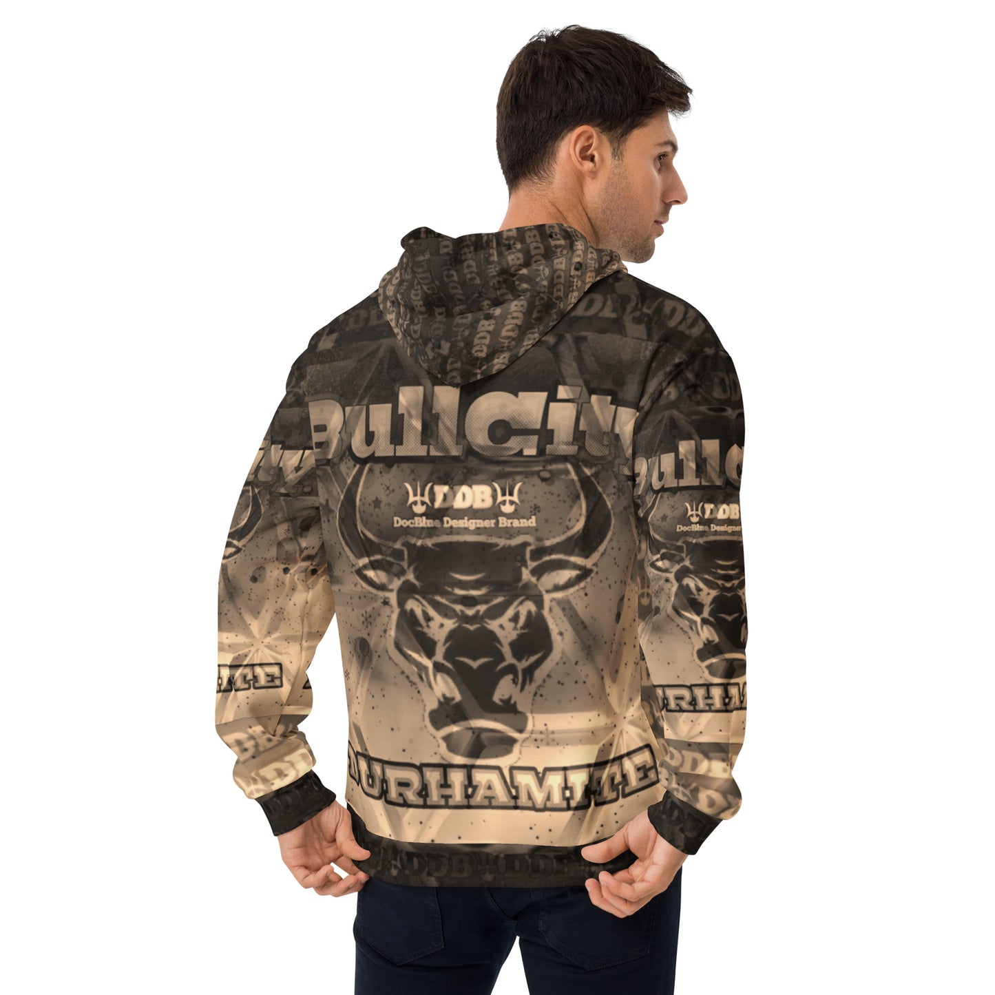 DDB BullCity Durhamite Hoodie 014, by DocBlue Designer Brand