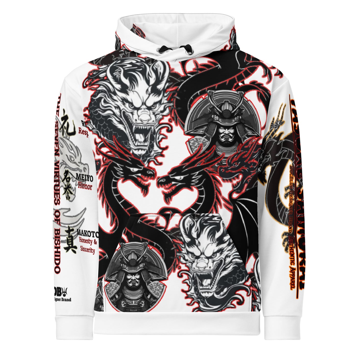 DDB Yasuke Samurai Hoodie 010, by DocBlue Designer Brand