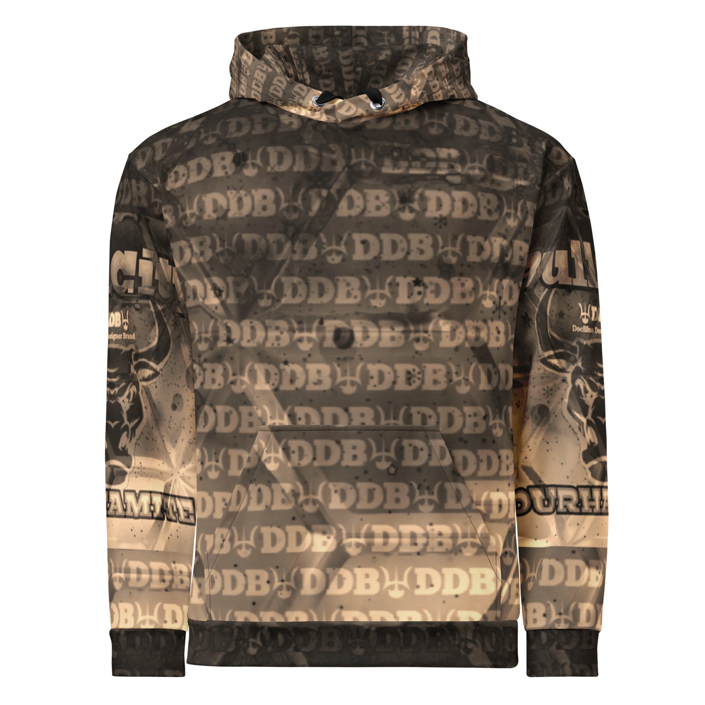 DDB BullCity Durhamite Hoodie 014, by DocBlue Designer Brand