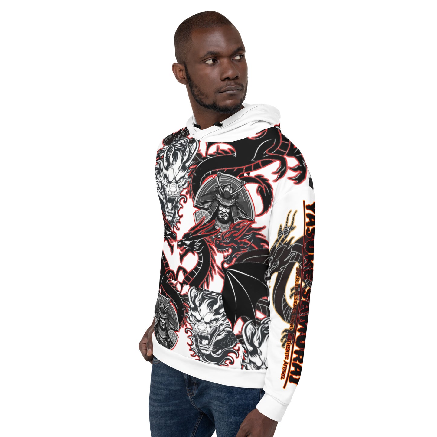 DDB Yasuke Samurai Hoodie 010, by DocBlue Designer Brand