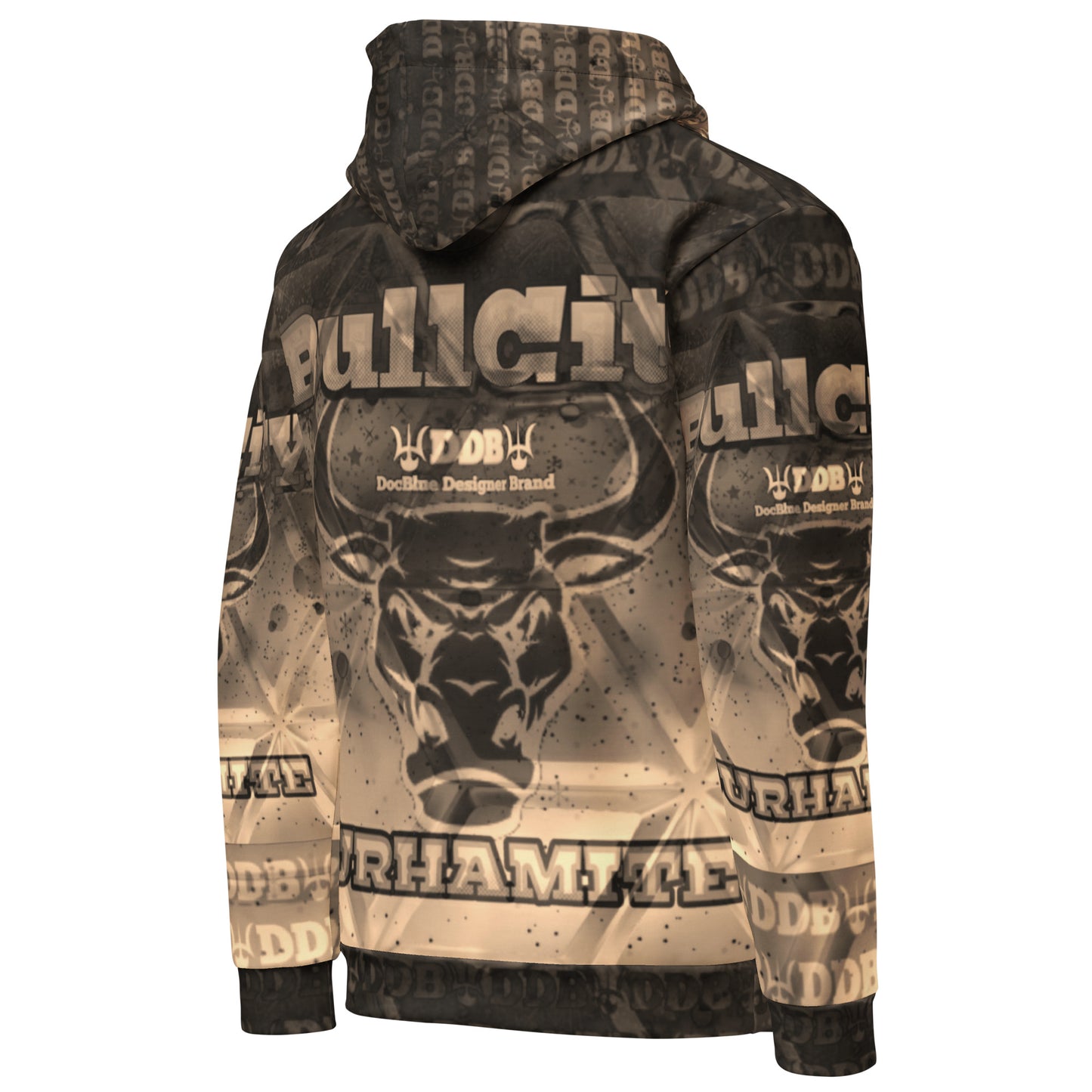 DDB BullCity Durhamite Hoodie 014, by DocBlue Designer Brand