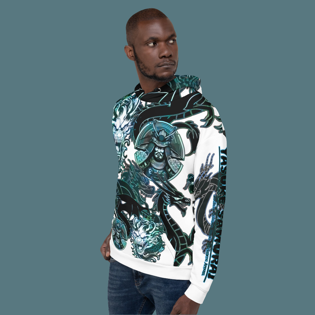 DDB Yasuke Samurai Hoodie 011, by DocBlue Designer Brand