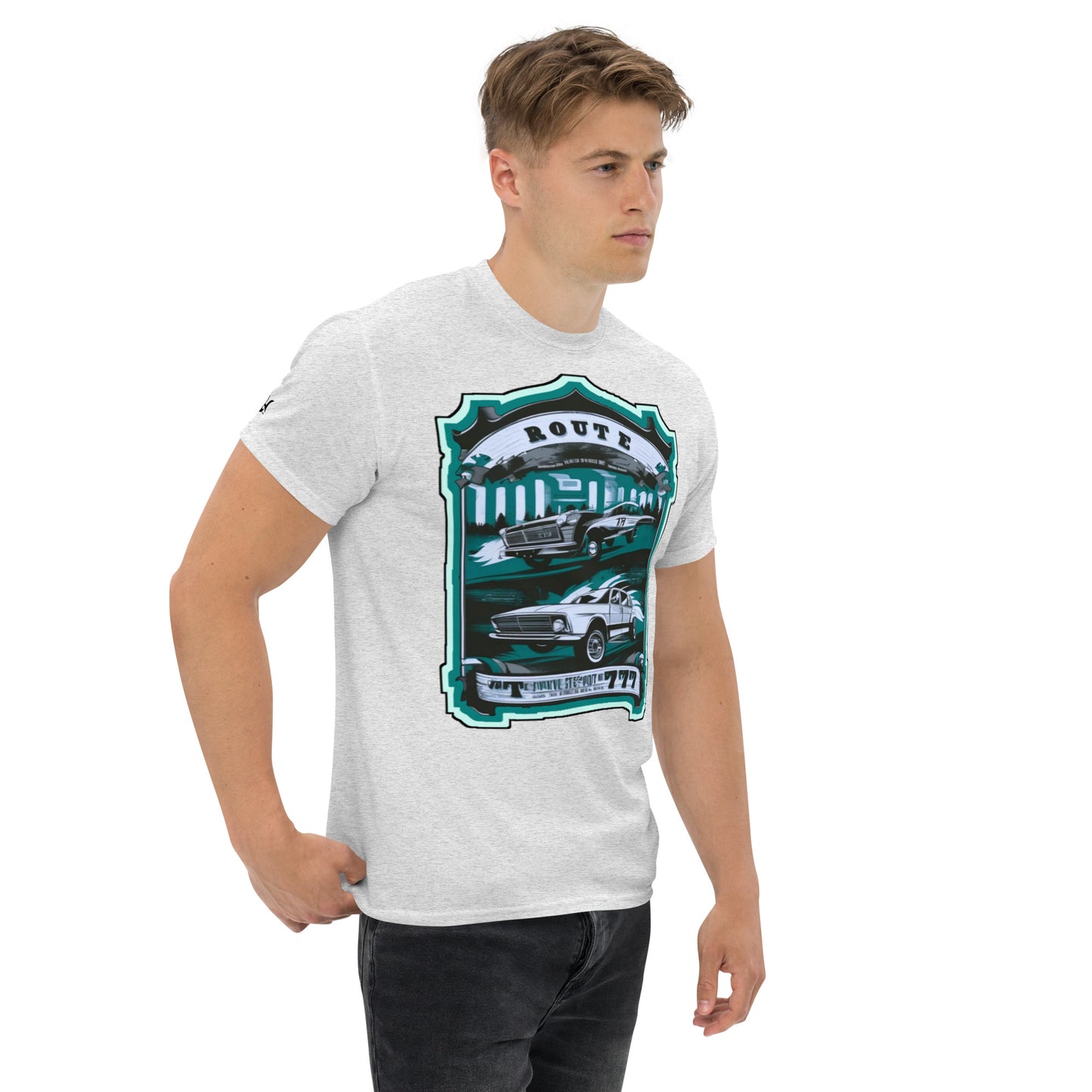 DDB Route 777 Men's Classic Tee 011, by DocBlue Designer Brand