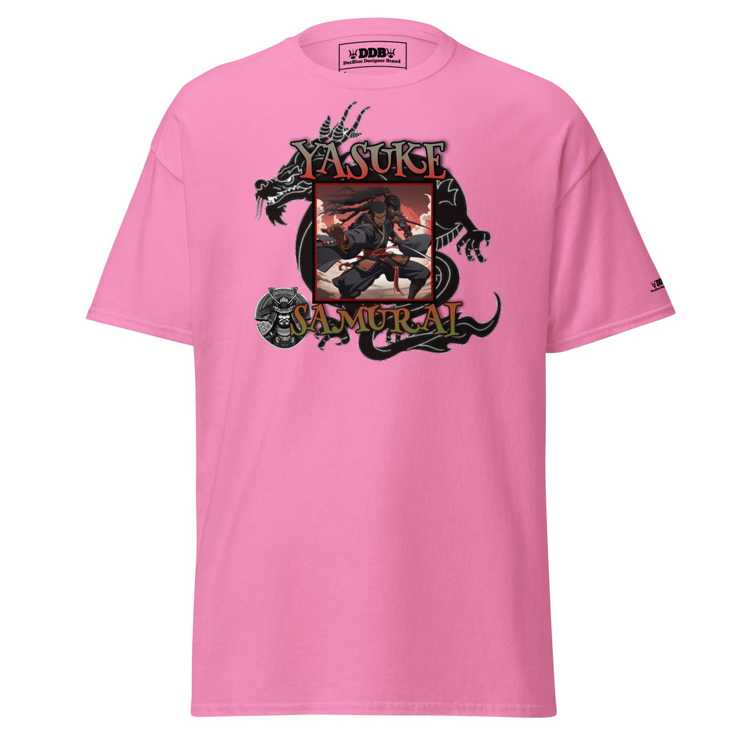 DDB Yasuke Samurai Men's Classic Tee 010, by DocBlue Designer Brand