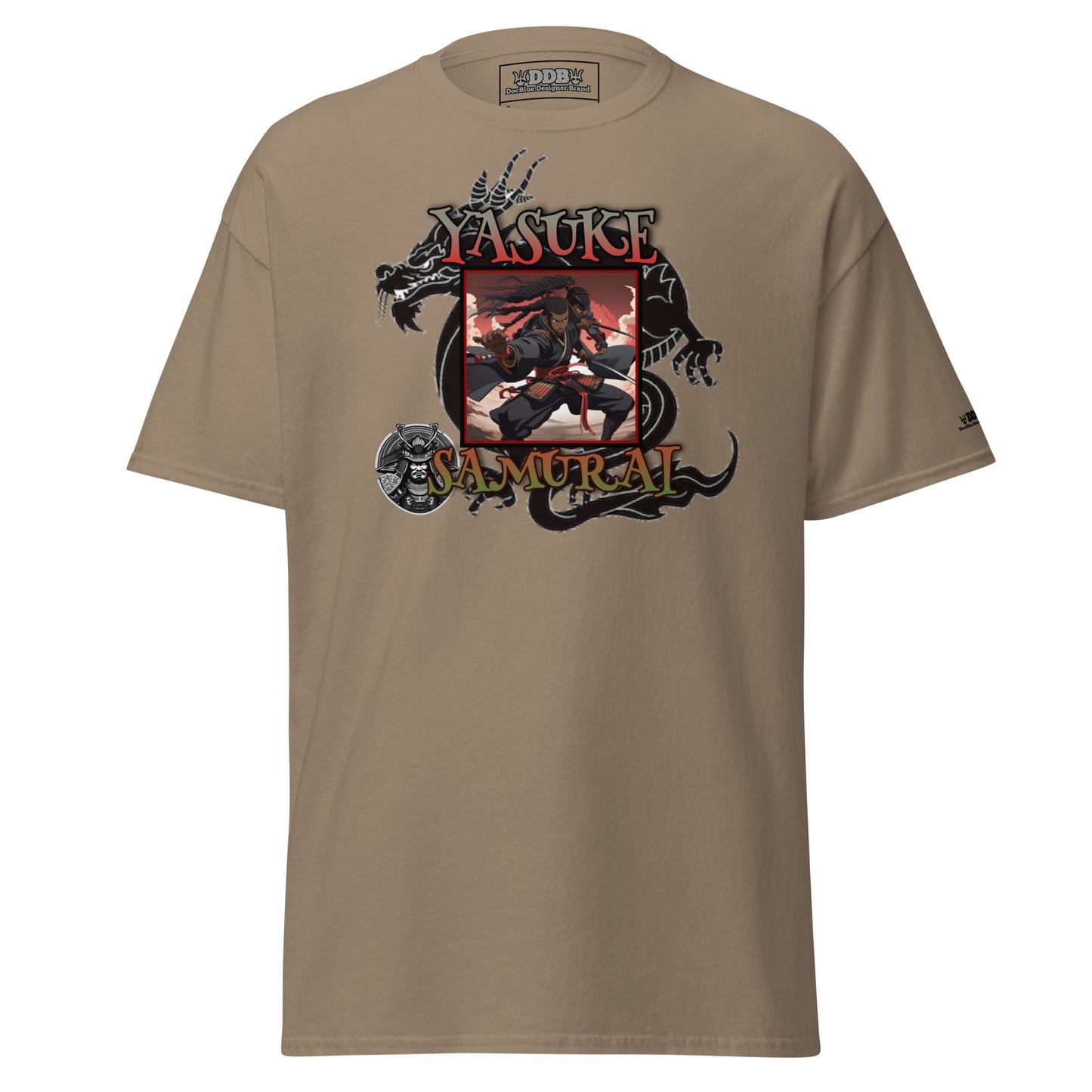 DDB Yasuke Samurai Men's Classic Tee 010, by DocBlue Designer Brand