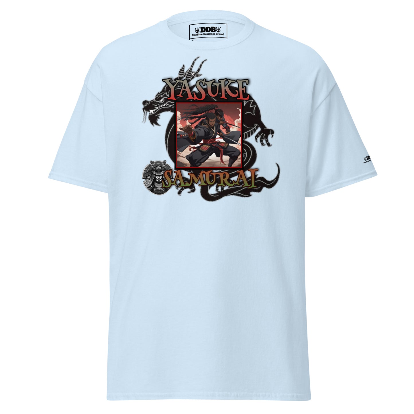 DDB Yasuke Samurai Men's Classic Tee 010, by DocBlue Designer Brand