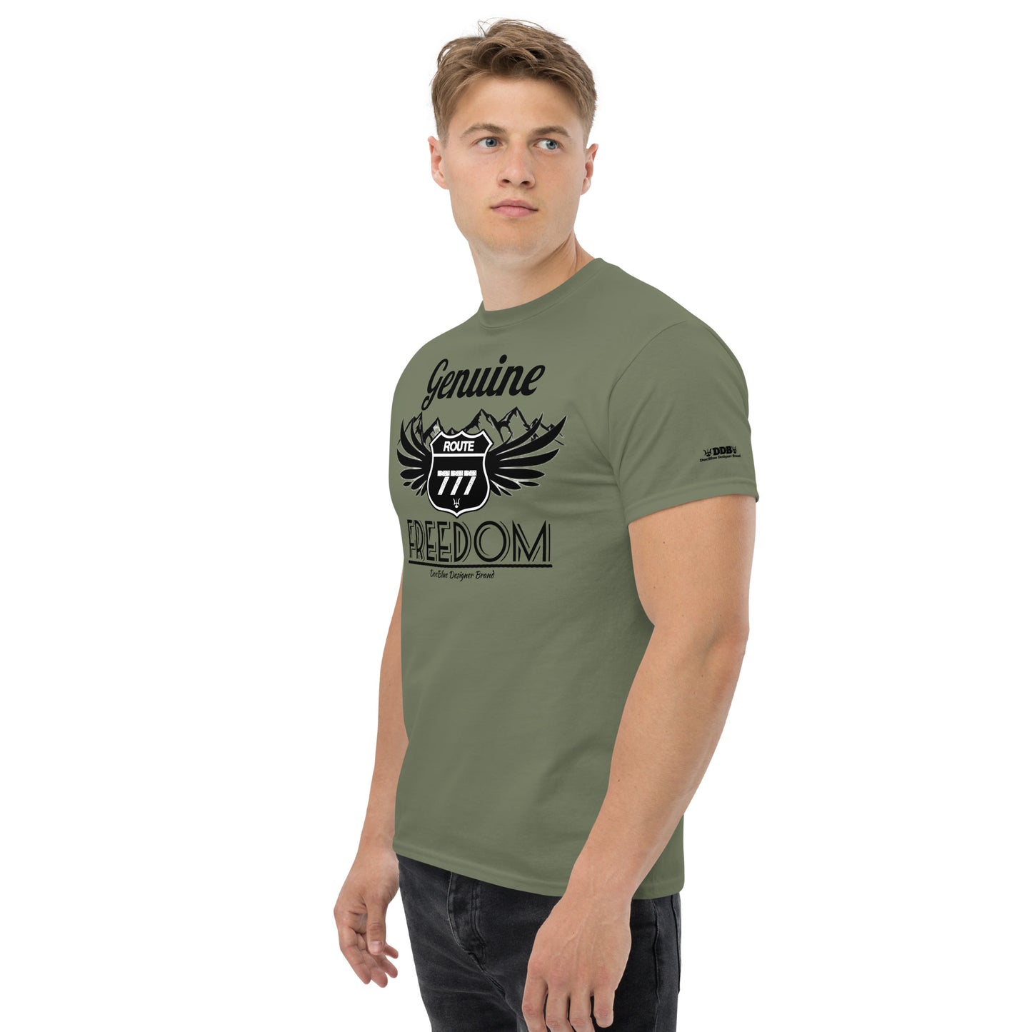 DDB Men's Route 777 Classic Tee 010, by DocBlue Designer Brand