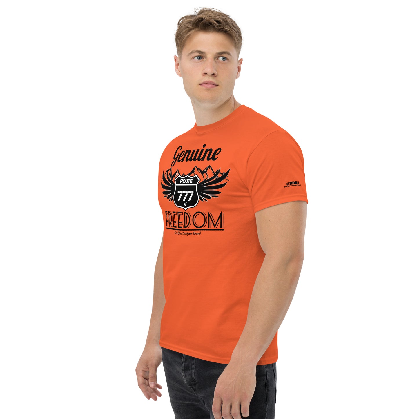 DDB Men's Route 777 Classic Tee 010, by DocBlue Designer Brand