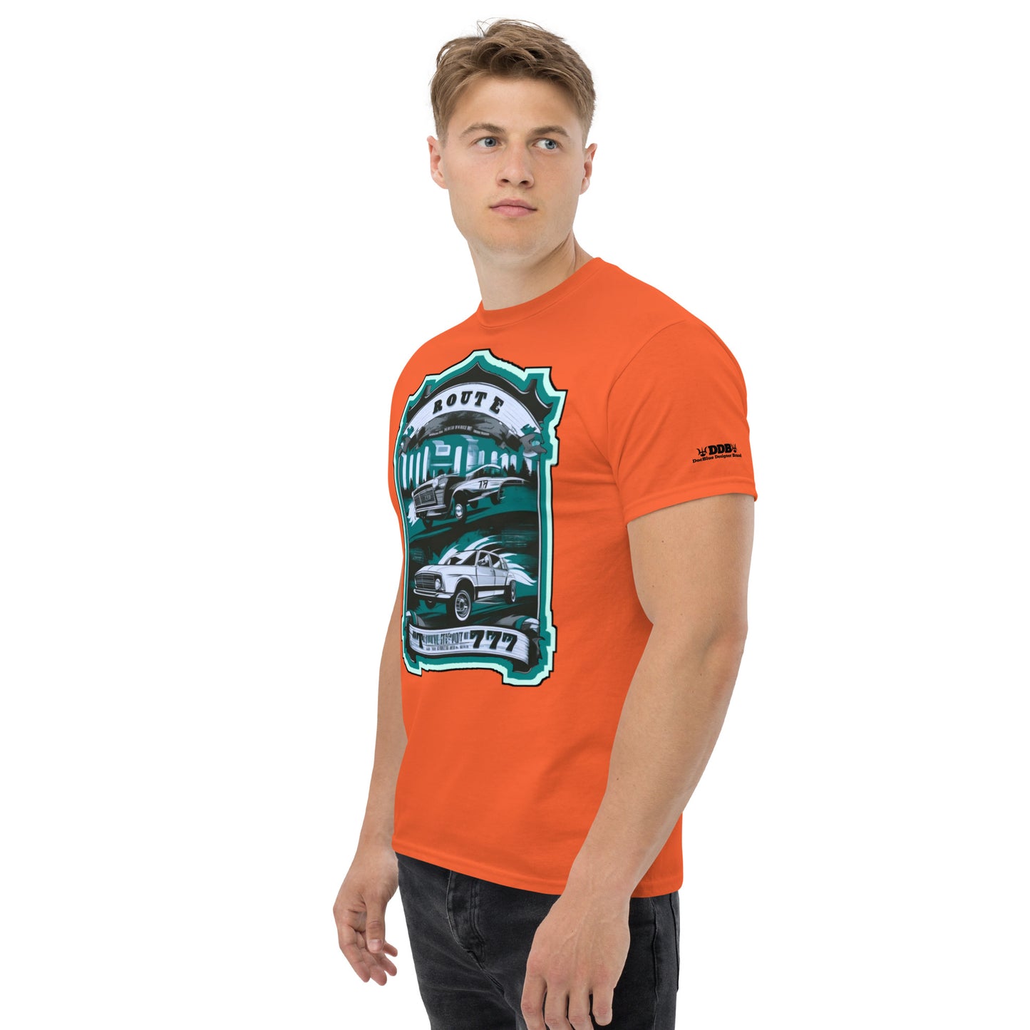 DDB Route 777 Men's Classic Tee 011, by DocBlue Designer Brand