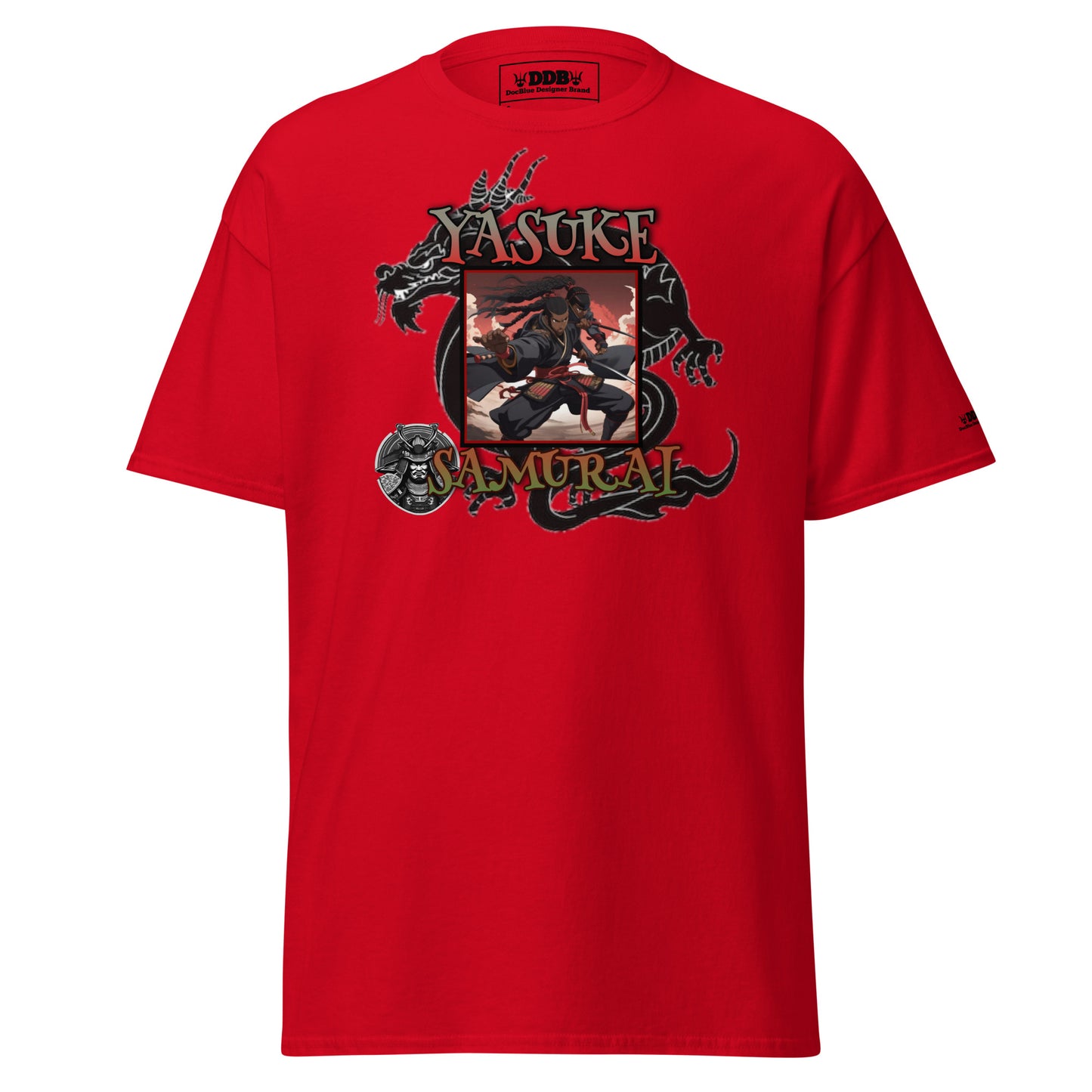 DDB Yasuke Samurai Men's Classic Tee 010, by DocBlue Designer Brand