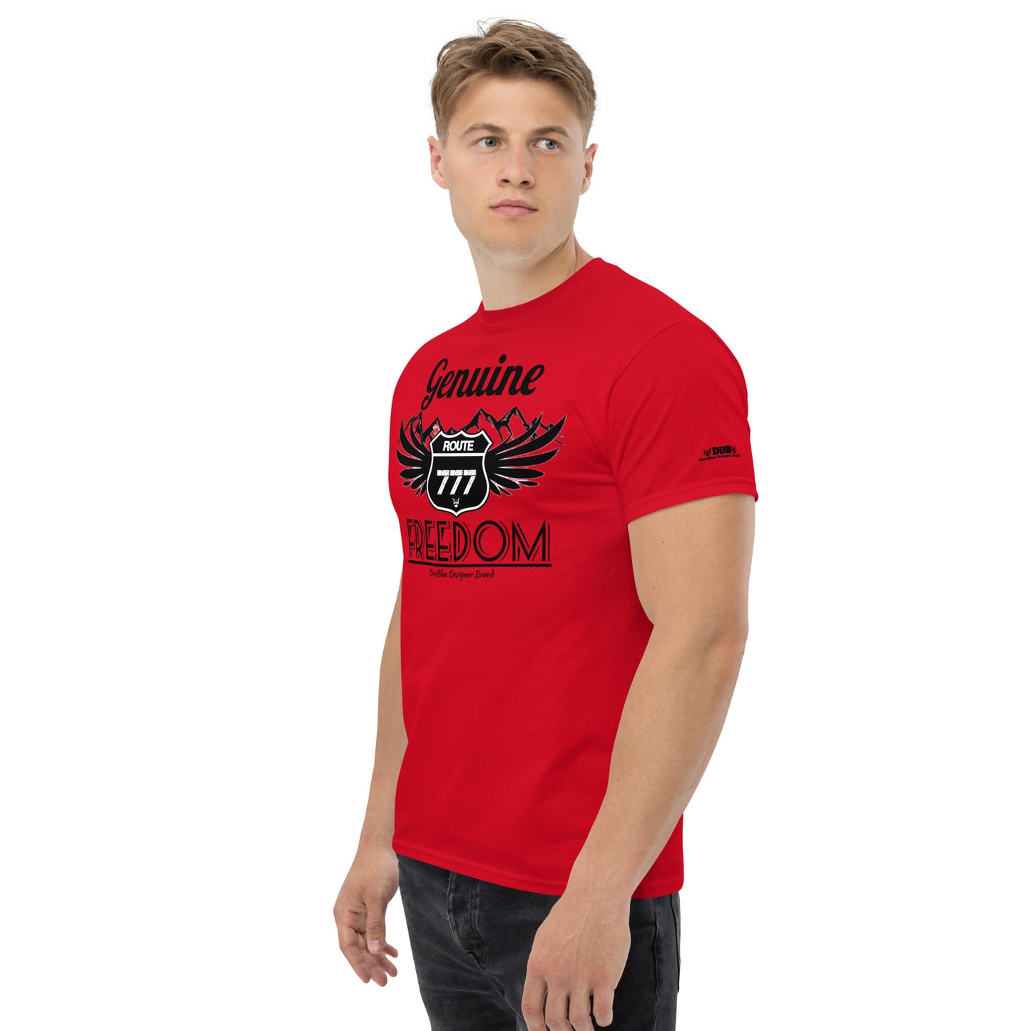 DDB Men's Route 777 Classic Tee 010, by DocBlue Designer Brand