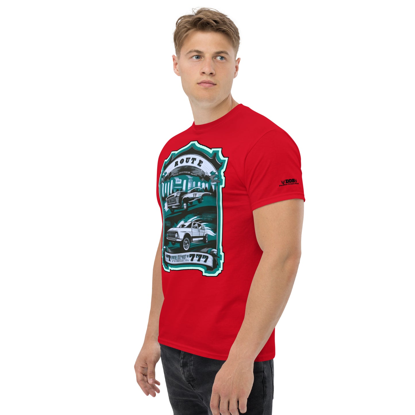 DDB Route 777 Men's Classic Tee 011, by DocBlue Designer Brand