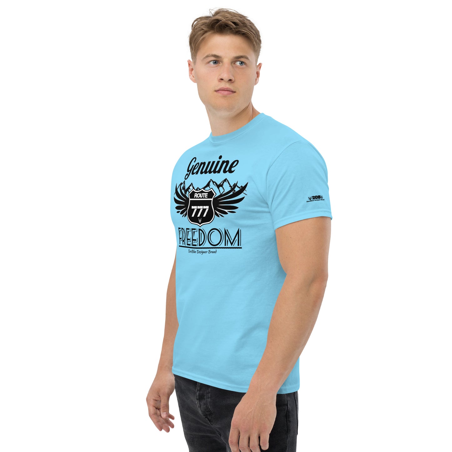 DDB Men's Route 777 Classic Tee 010, by DocBlue Designer Brand