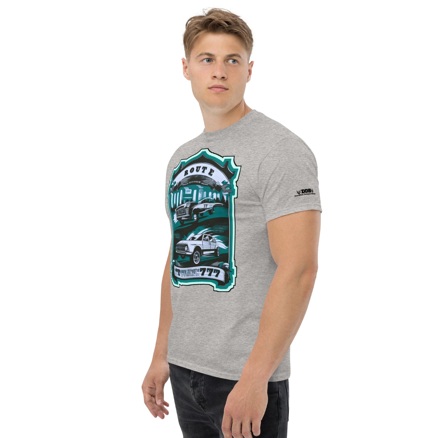 DDB Route 777 Men's Classic Tee 011, by DocBlue Designer Brand