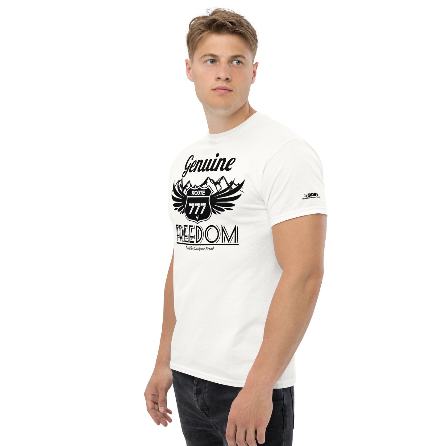 DDB Men's Route 777 Classic Tee 010, by DocBlue Designer Brand