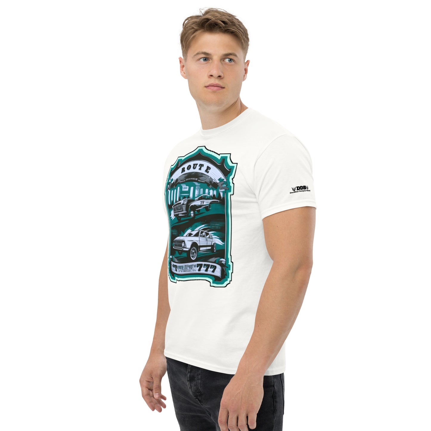 DDB Route 777 Men's Classic Tee 011, by DocBlue Designer Brand