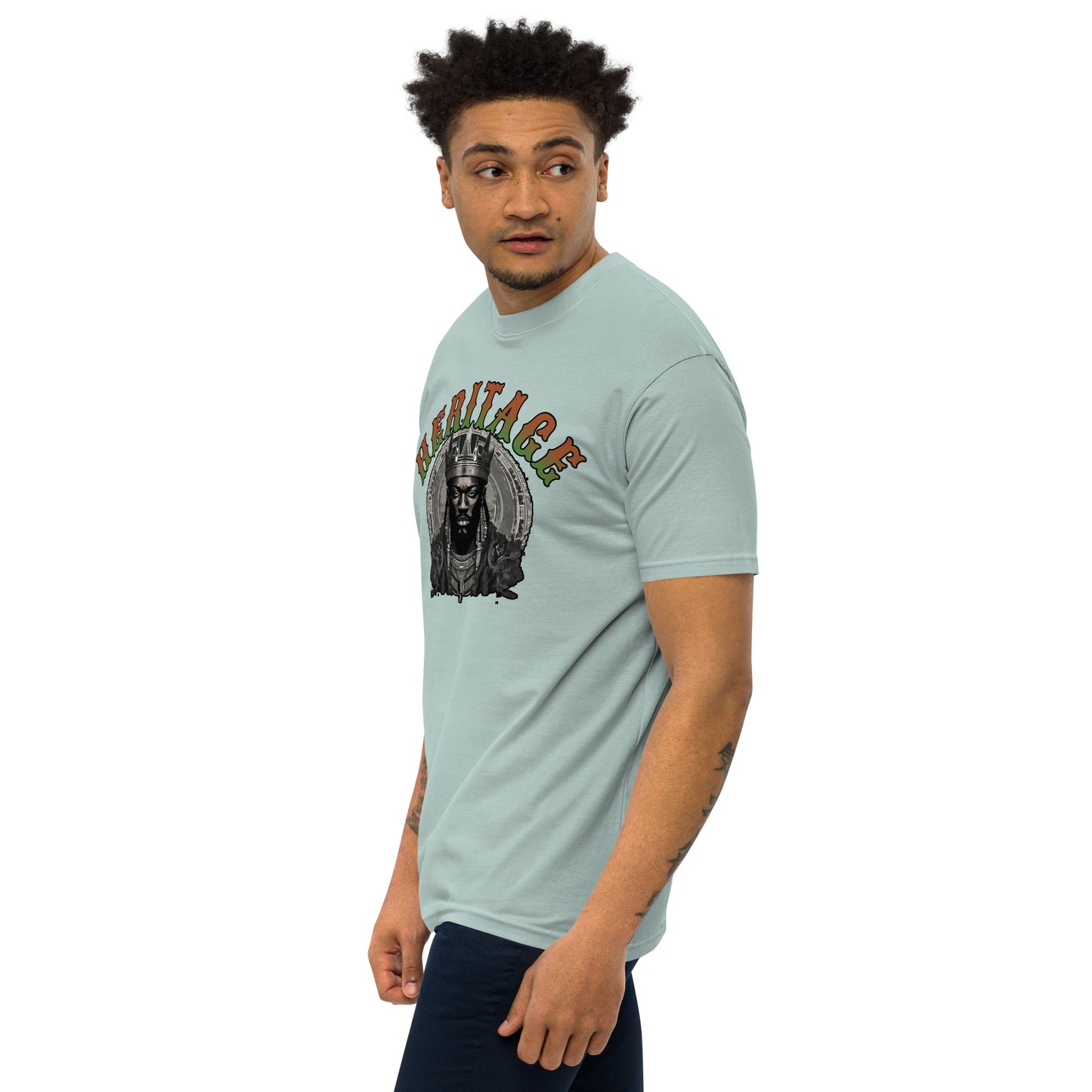 DDB Heritage Men’s Premium Heavyweight Tee 011, by DocBlue Designer Brand