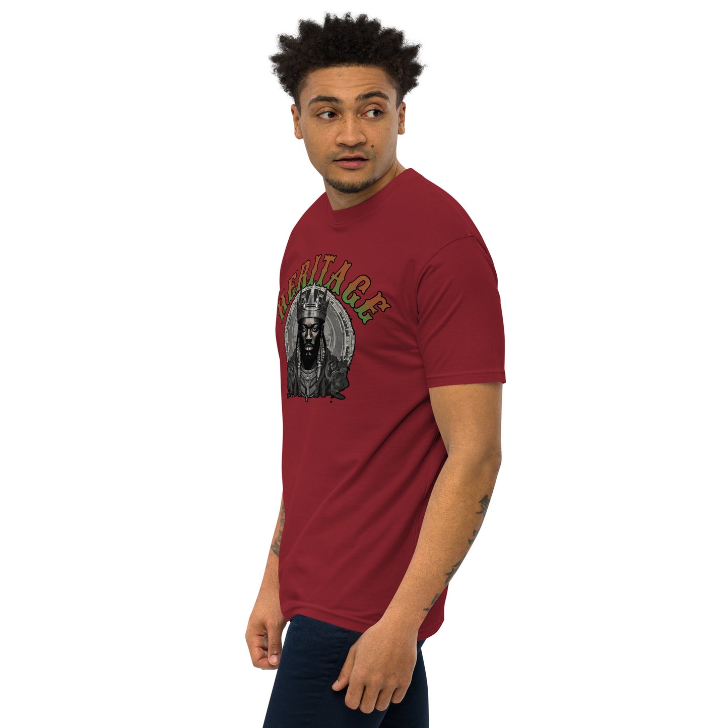 DDB Heritage Men’s Premium Heavyweight Tee 011, by DocBlue Designer Brand