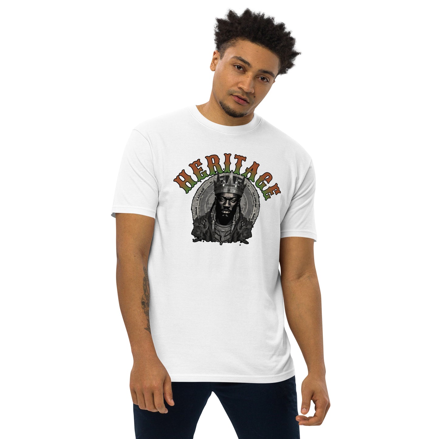 DDB Heritage Men’s Premium Heavyweight Tee 011, by DocBlue Designer Brand