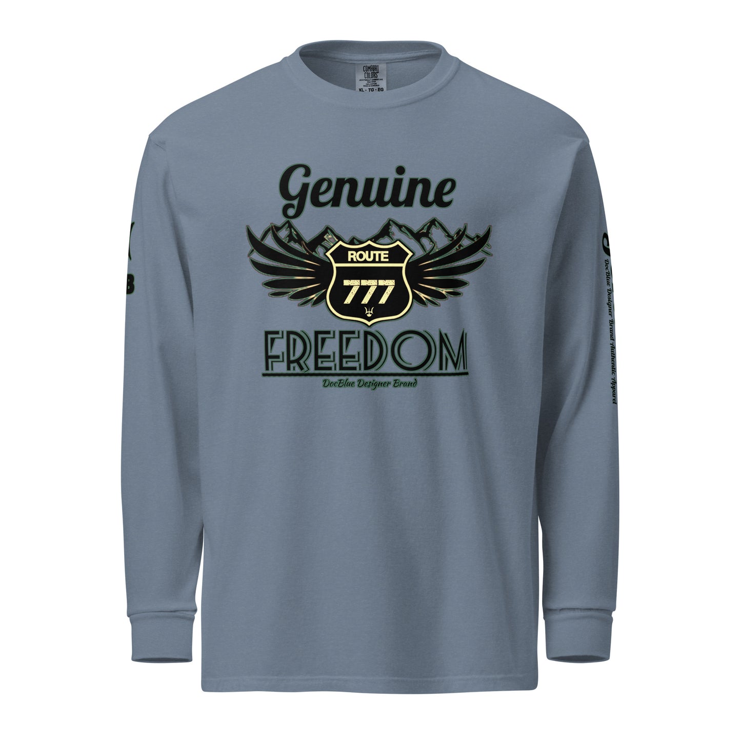 Genuine Freedom heavyweight long-sleeve shirt 014, by DocBlue Designer Brand