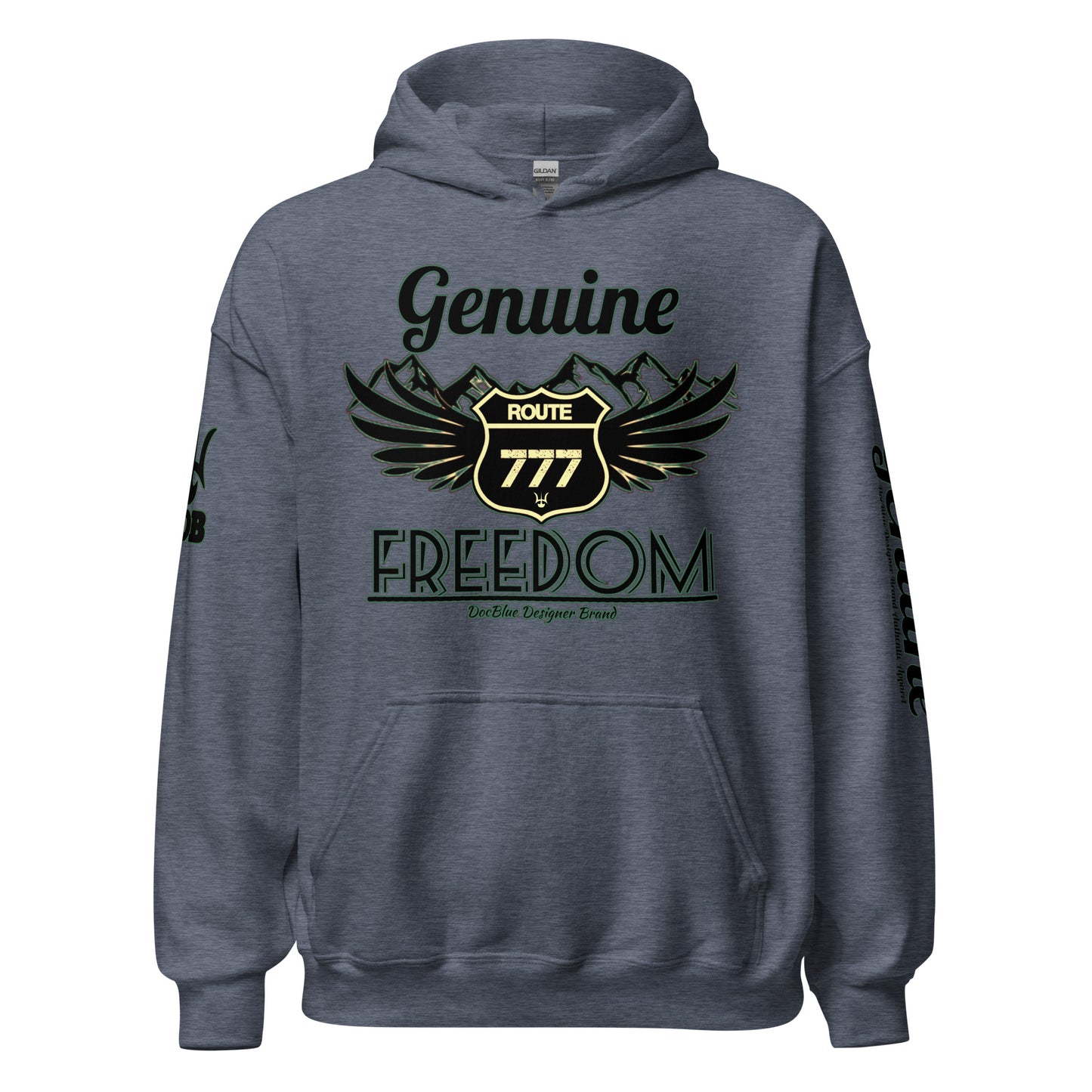 DDB Genuine Freedom Hoodie 013, by DocBlue Designer Brand