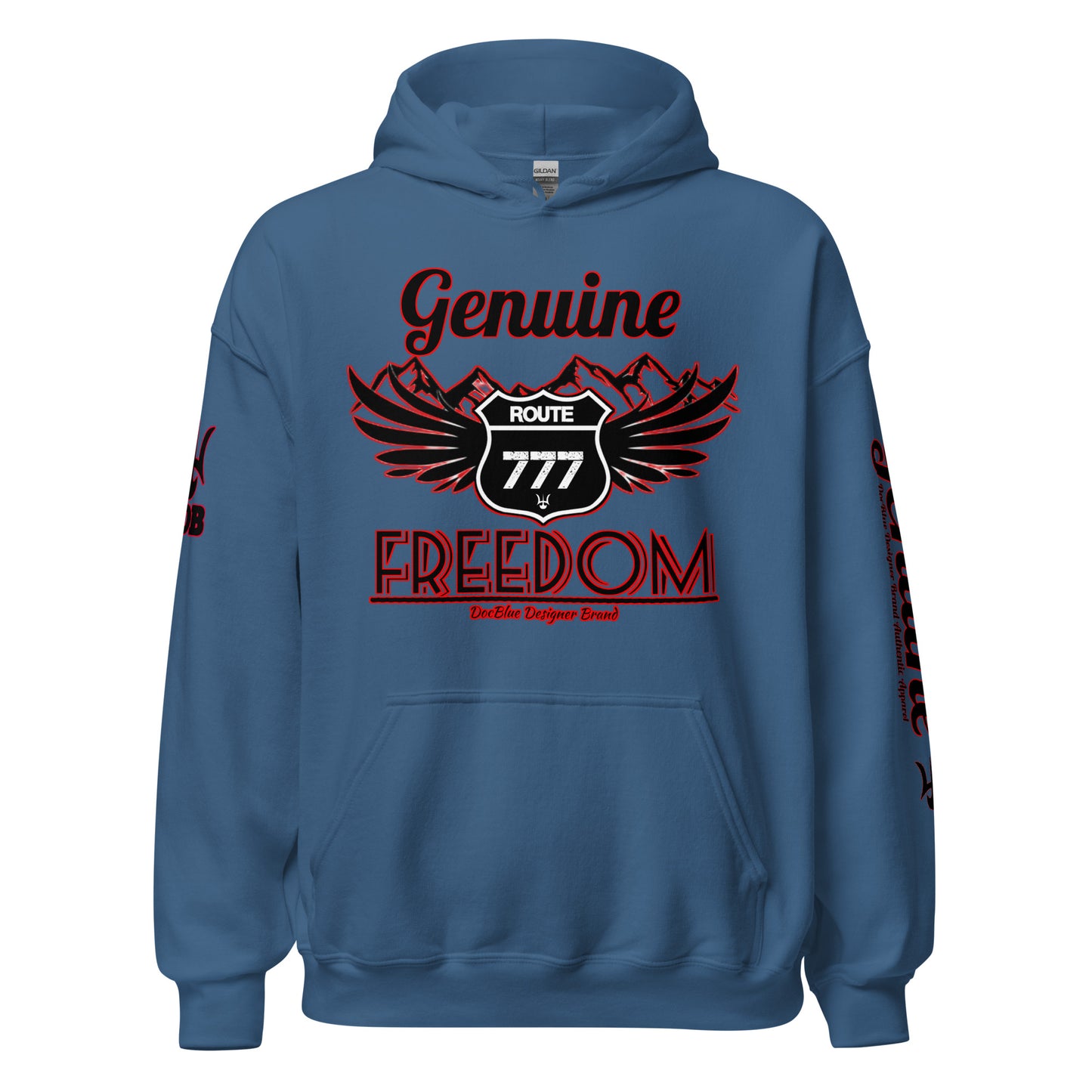 DDB Genuine Freedom Hoodie 011, by DocBlue Designer Brand