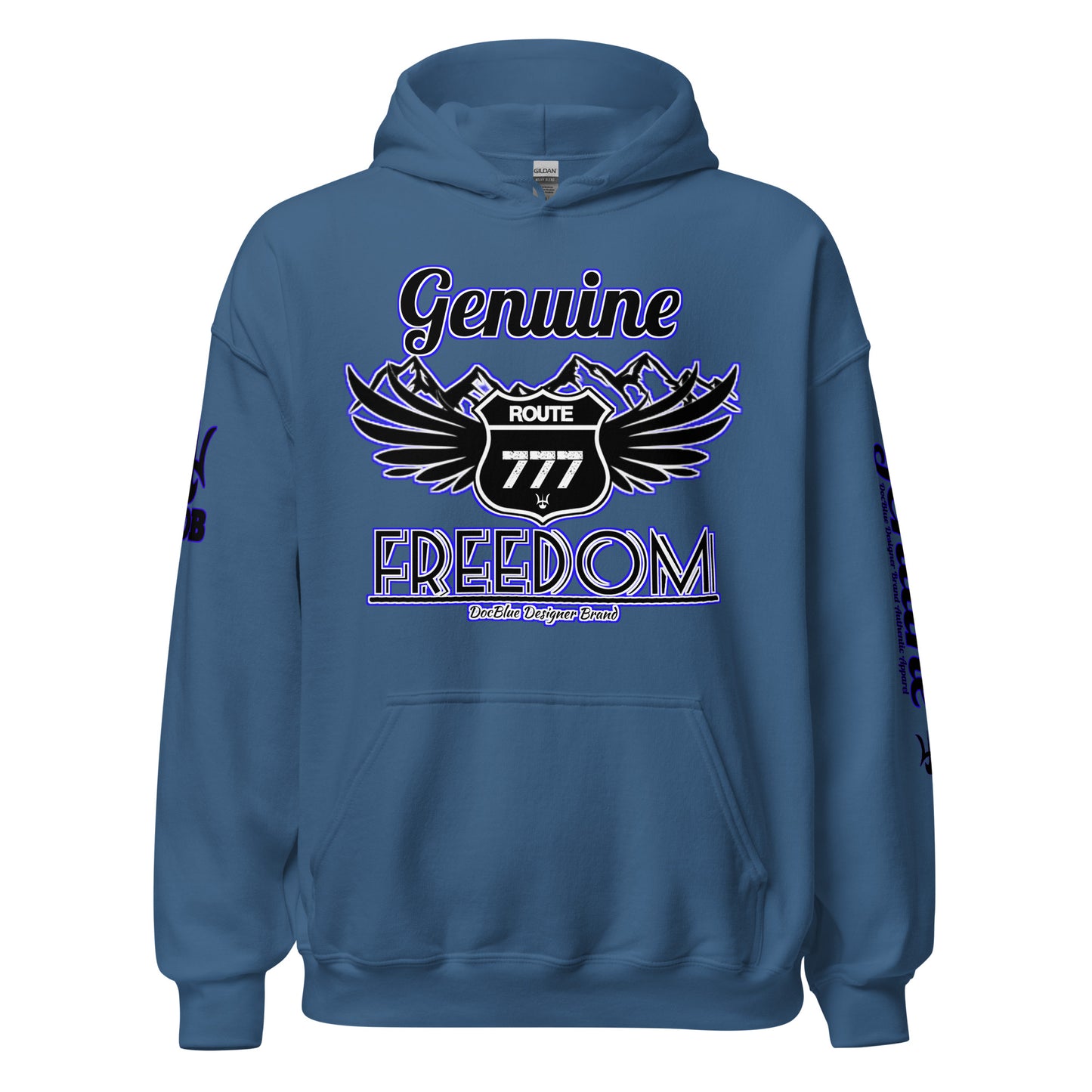 DDB Genuine Freedom Hoodie 012, by DocBlue Designer Brand