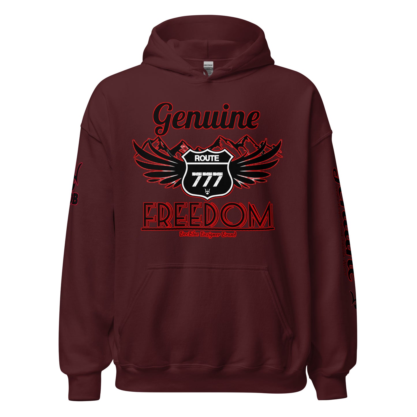 DDB Genuine Freedom Hoodie 011, by DocBlue Designer Brand