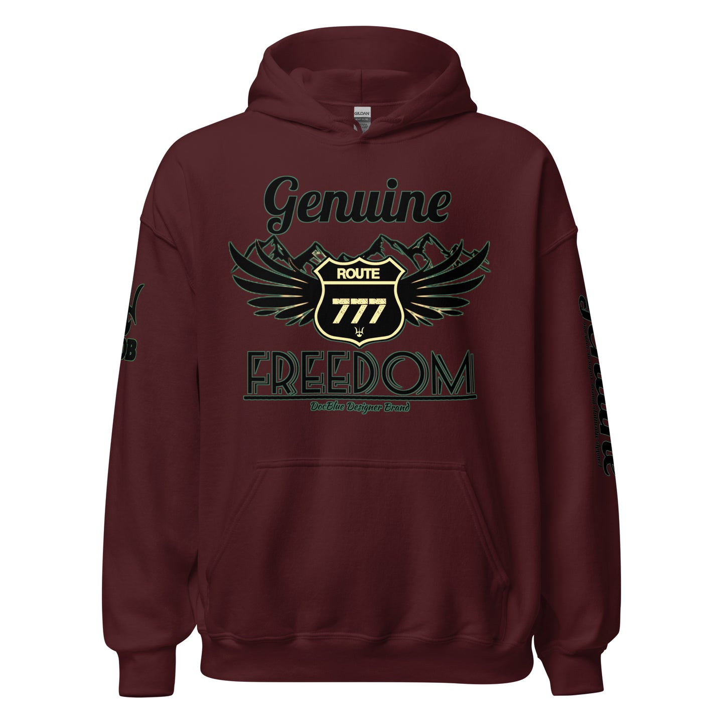 DDB Genuine Freedom Hoodie 013, by DocBlue Designer Brand