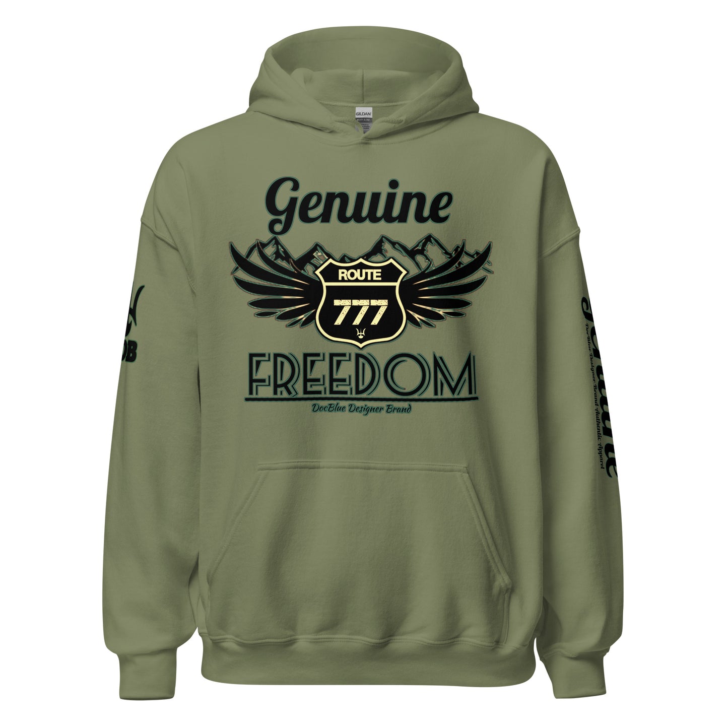 DDB Genuine Freedom Hoodie 013, by DocBlue Designer Brand