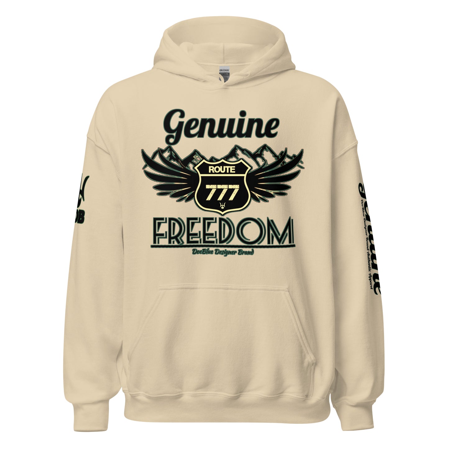 DDB Genuine Freedom Hoodie 013, by DocBlue Designer Brand