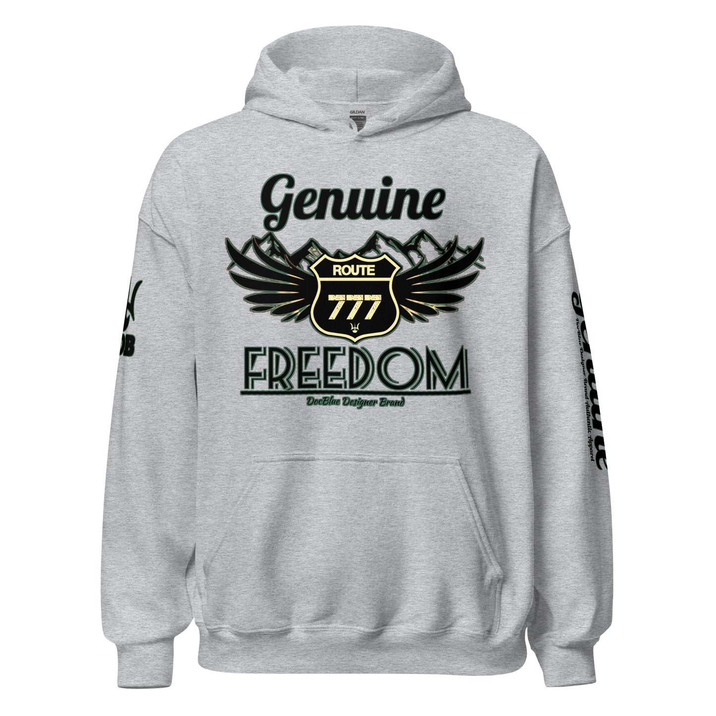 DDB Genuine Freedom Hoodie 013, by DocBlue Designer Brand