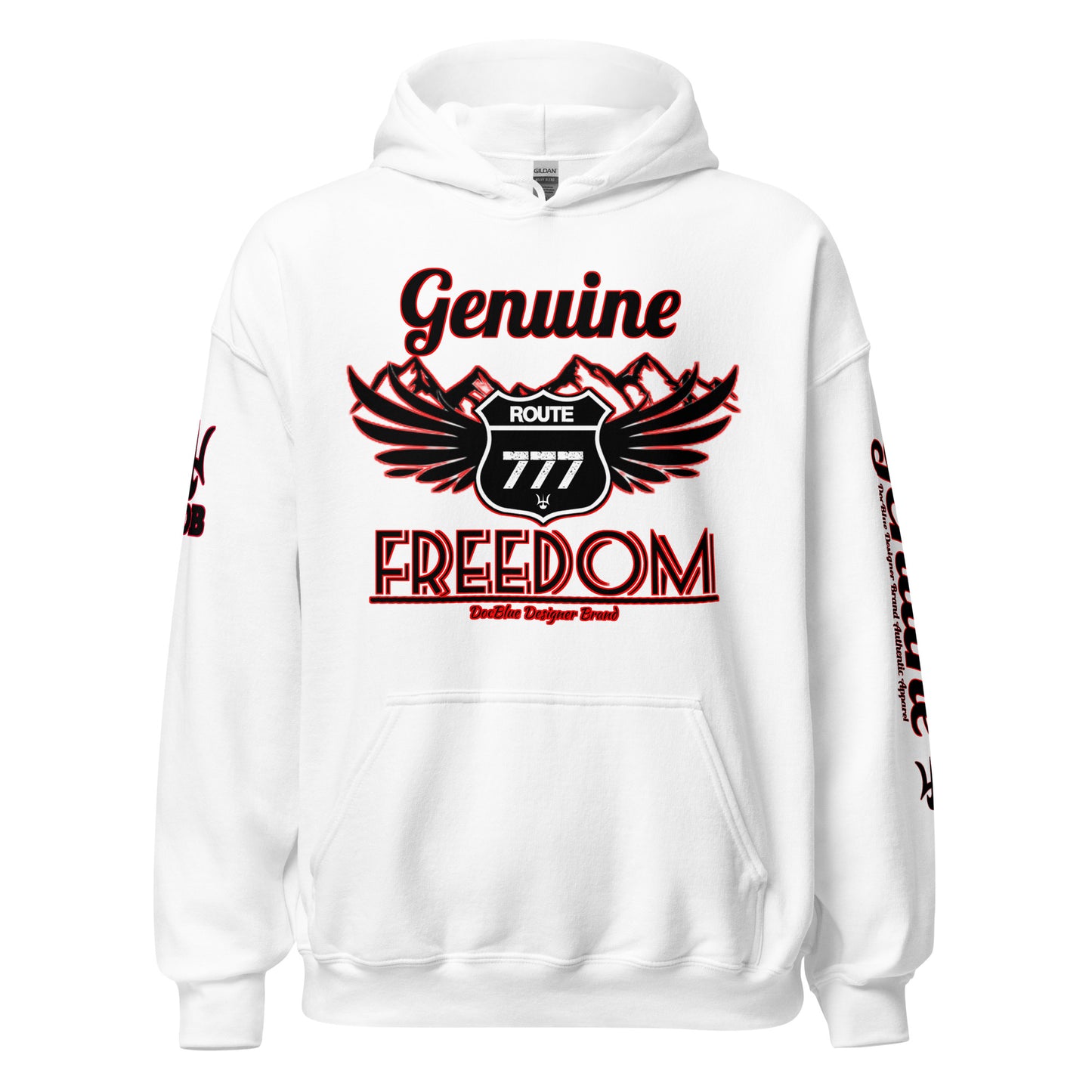 DDB Genuine Freedom Hoodie 011, by DocBlue Designer Brand