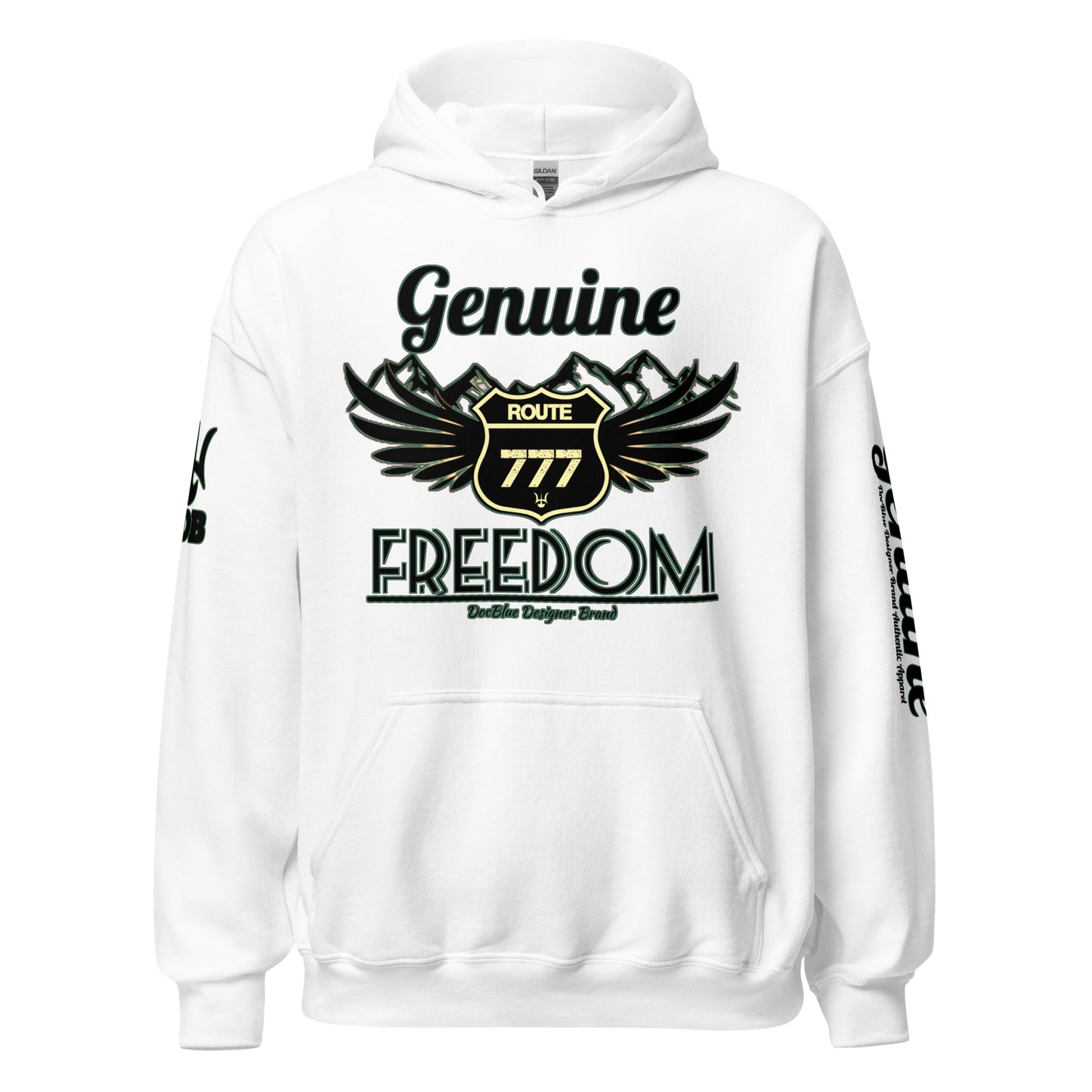 DDB Genuine Freedom Hoodie 013, by DocBlue Designer Brand