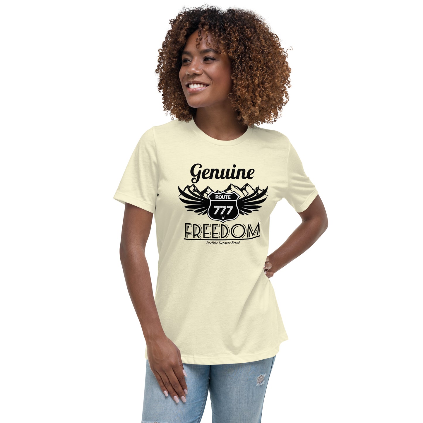 DDB Route 777 Women's Relaxed T-Shirt, by DocBlue  Designer Brand