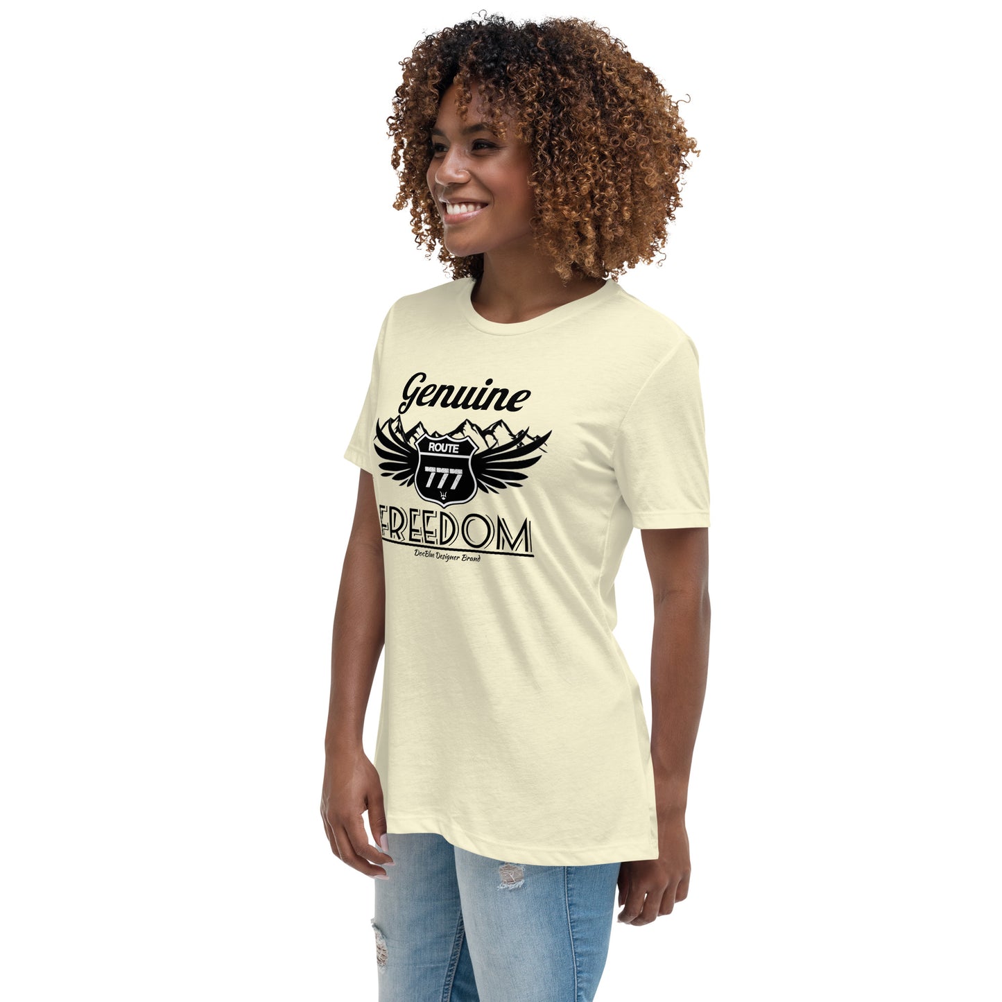 DDB Route 777 Women's Relaxed T-Shirt, by DocBlue  Designer Brand