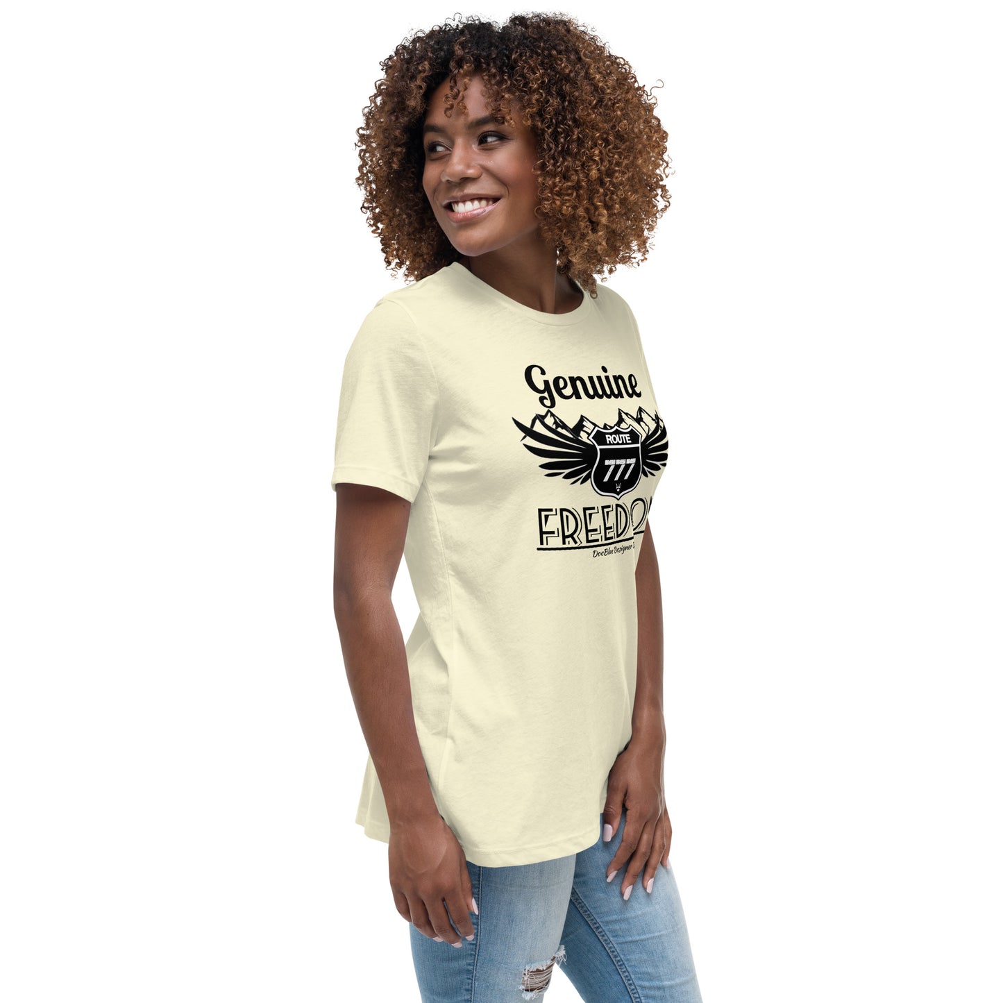 DDB Route 777 Women's Relaxed T-Shirt, by DocBlue  Designer Brand