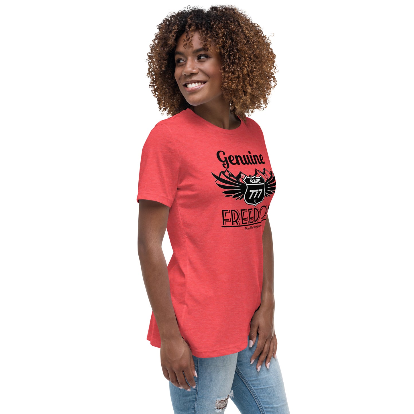 DDB Route 777 Women's Relaxed T-Shirt, by DocBlue  Designer Brand