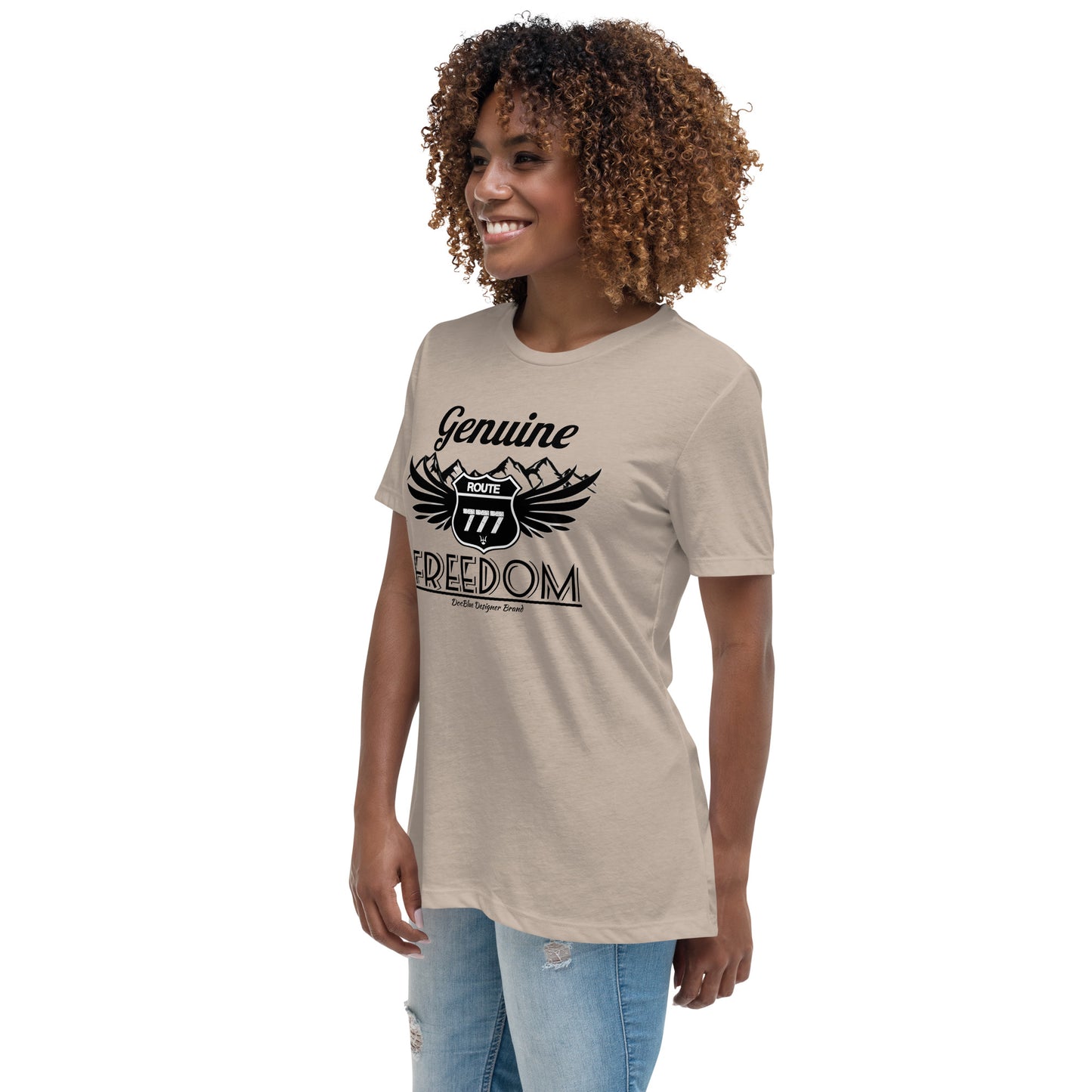 DDB Route 777 Women's Relaxed T-Shirt, by DocBlue  Designer Brand