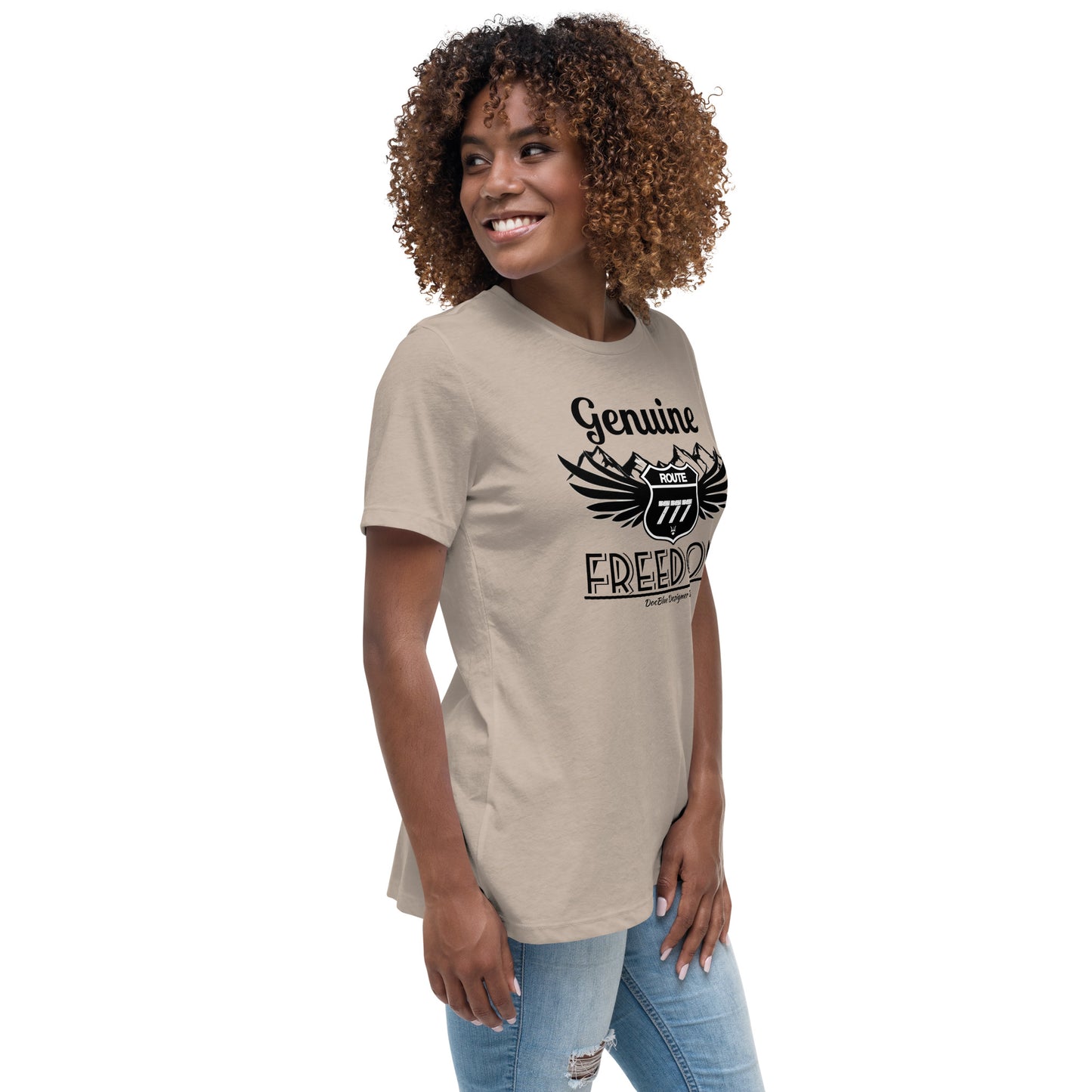 DDB Route 777 Women's Relaxed T-Shirt, by DocBlue  Designer Brand